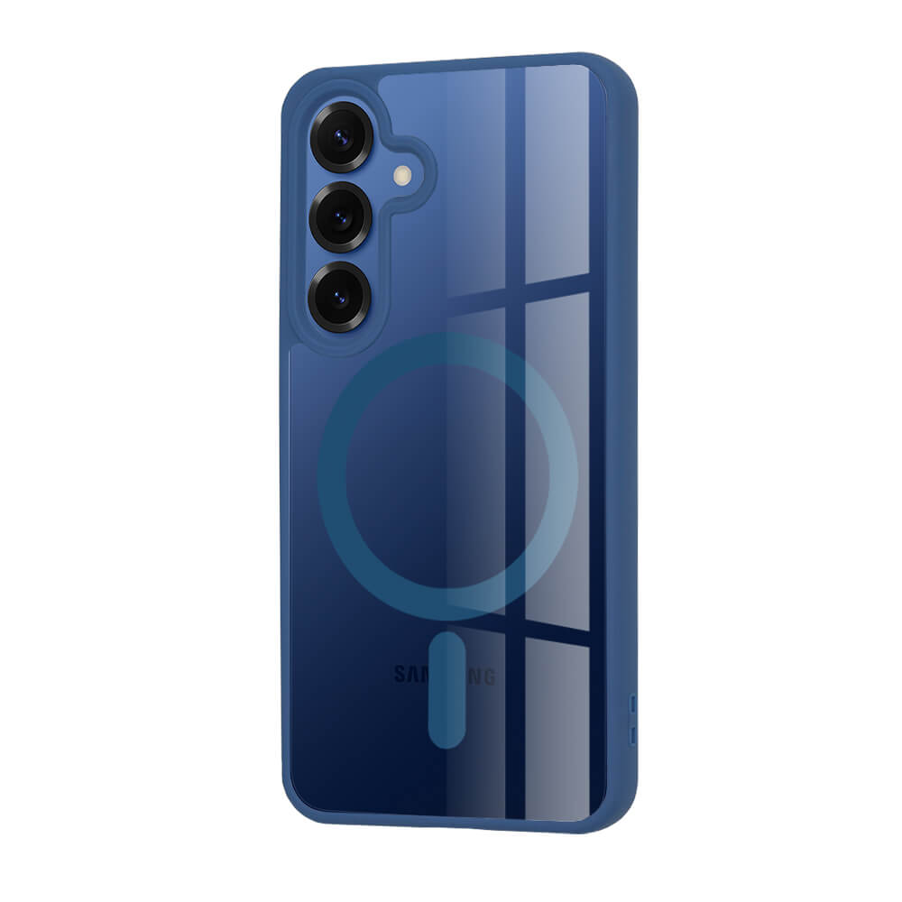 Techsuit Samsung Galaxy S25 - MagSafe Pro - Σκληρή Θήκη με Πλαίσιο Σιλικόνης - Blue