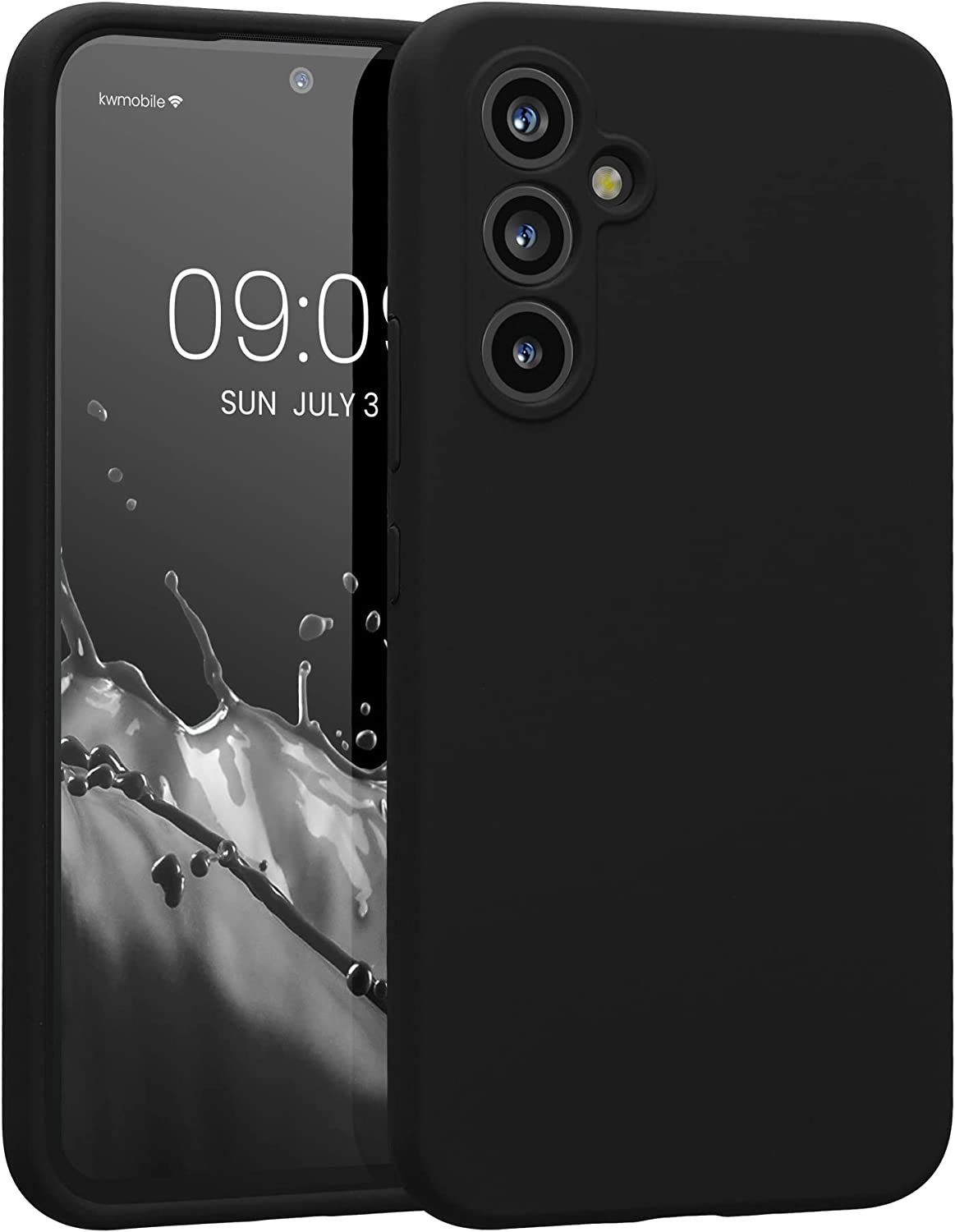 KW Samsung Galaxy A54 5G Θήκη Σιλικόνης Rubberized TPU - Black - 60795.01