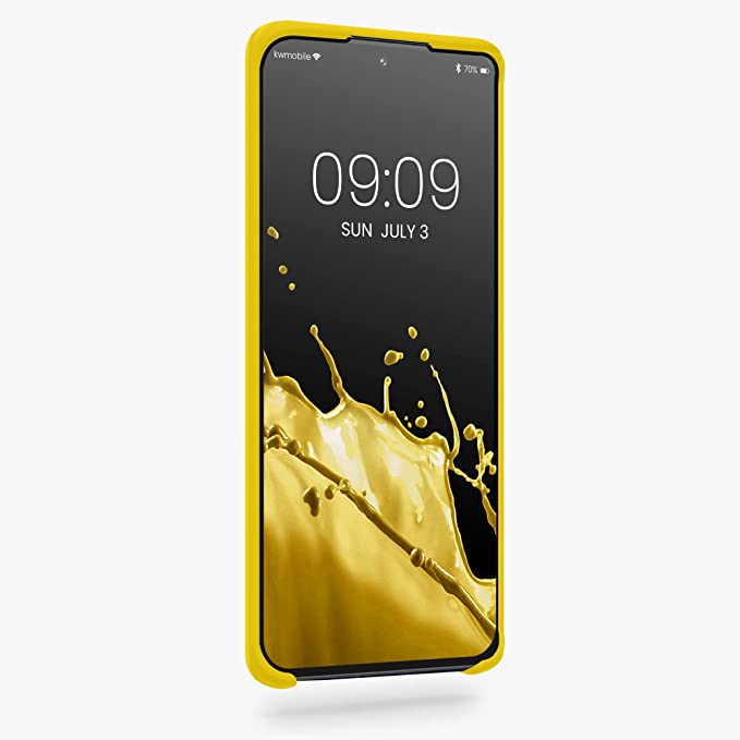 KW Xiaomi 12 / 12X Θήκη Σιλικόνης Rubber TPU - Radiant Yellow - 56210.165