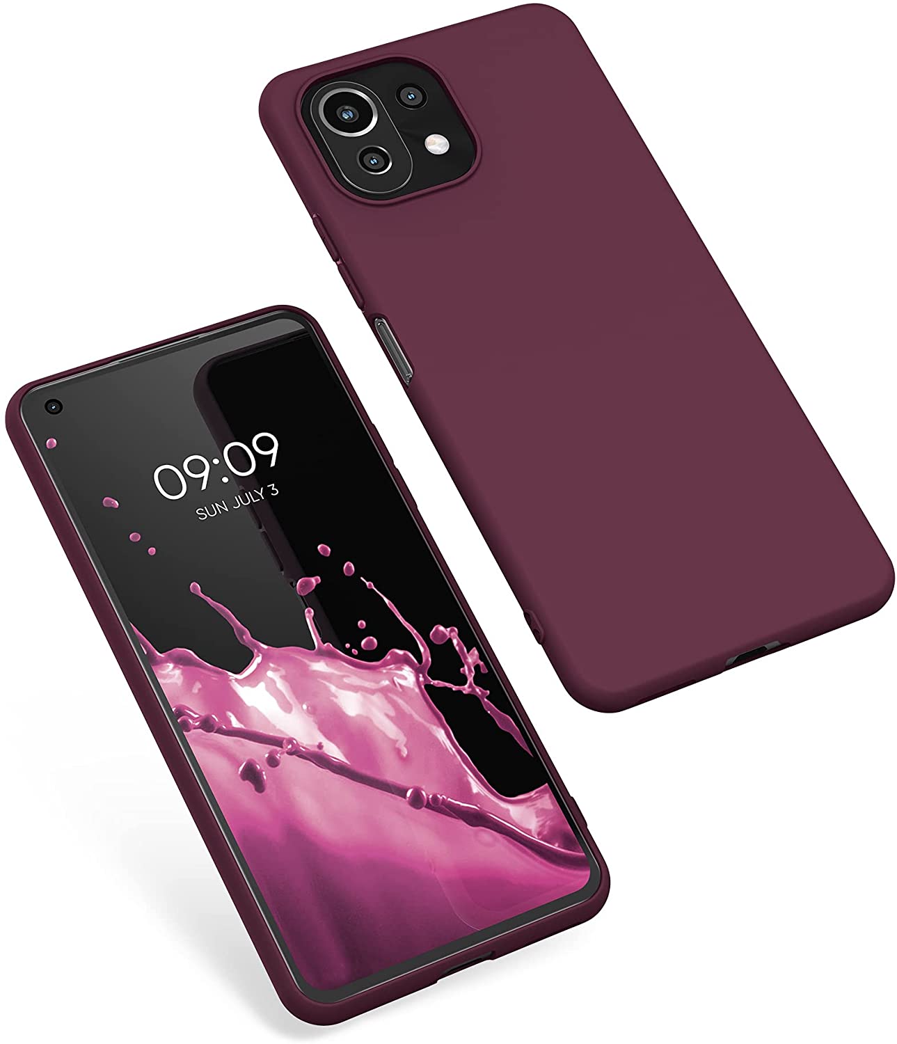 KW Xiaomi Mi 11 Lite / Mi 11 Lite 5G Θήκη Σιλικόνης TPU - Bordeaux Purple - 54726.187