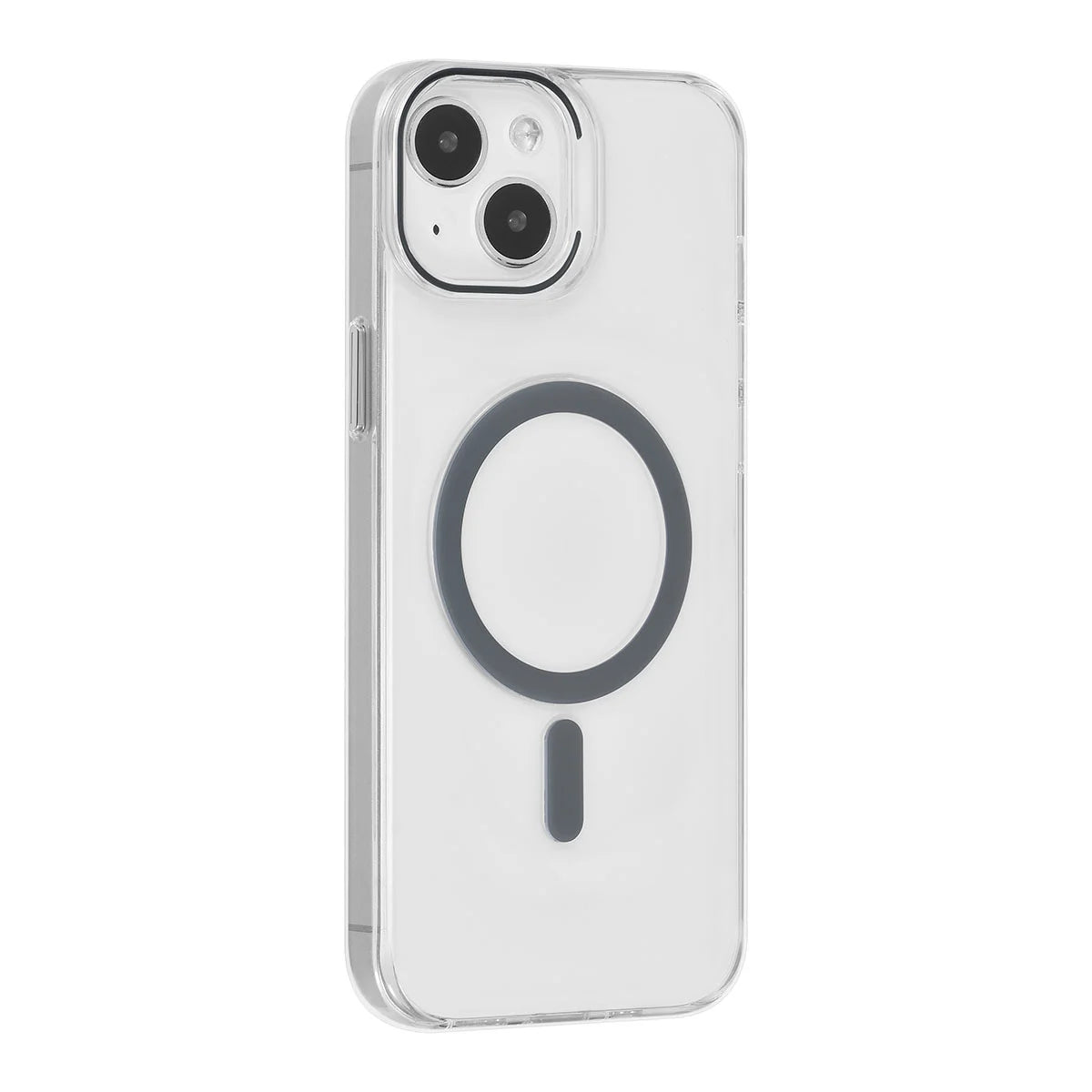 Tuniq iPhone 15 Plus / 14 Plus - MagSafe Σκληρή Θήκη με Πλαίσιο Σιλικόνης - Διάφανη / Γκρι