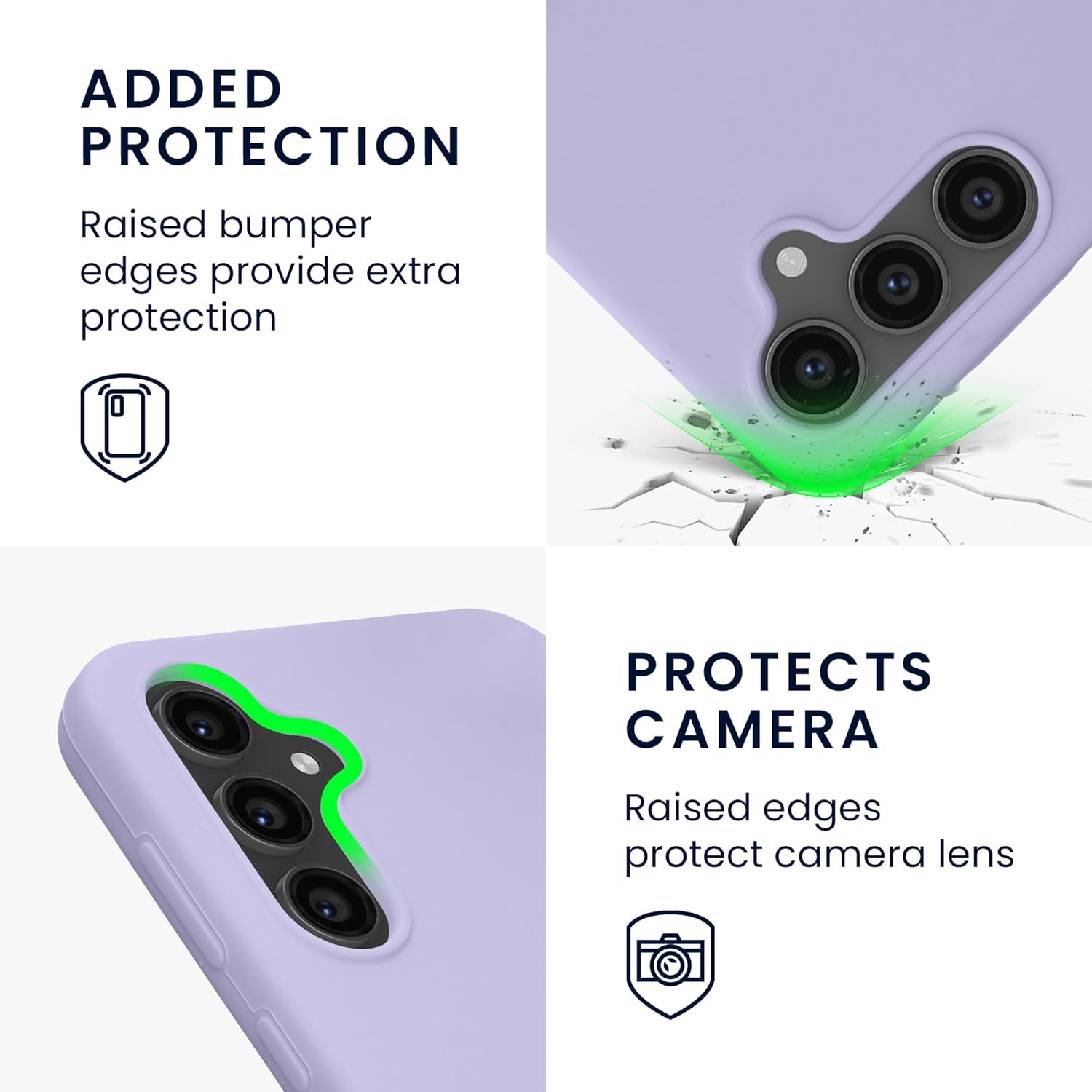 KW Samsung Galaxy S23 FE Θήκη Σιλικόνης Rubberized TPU - Lavender