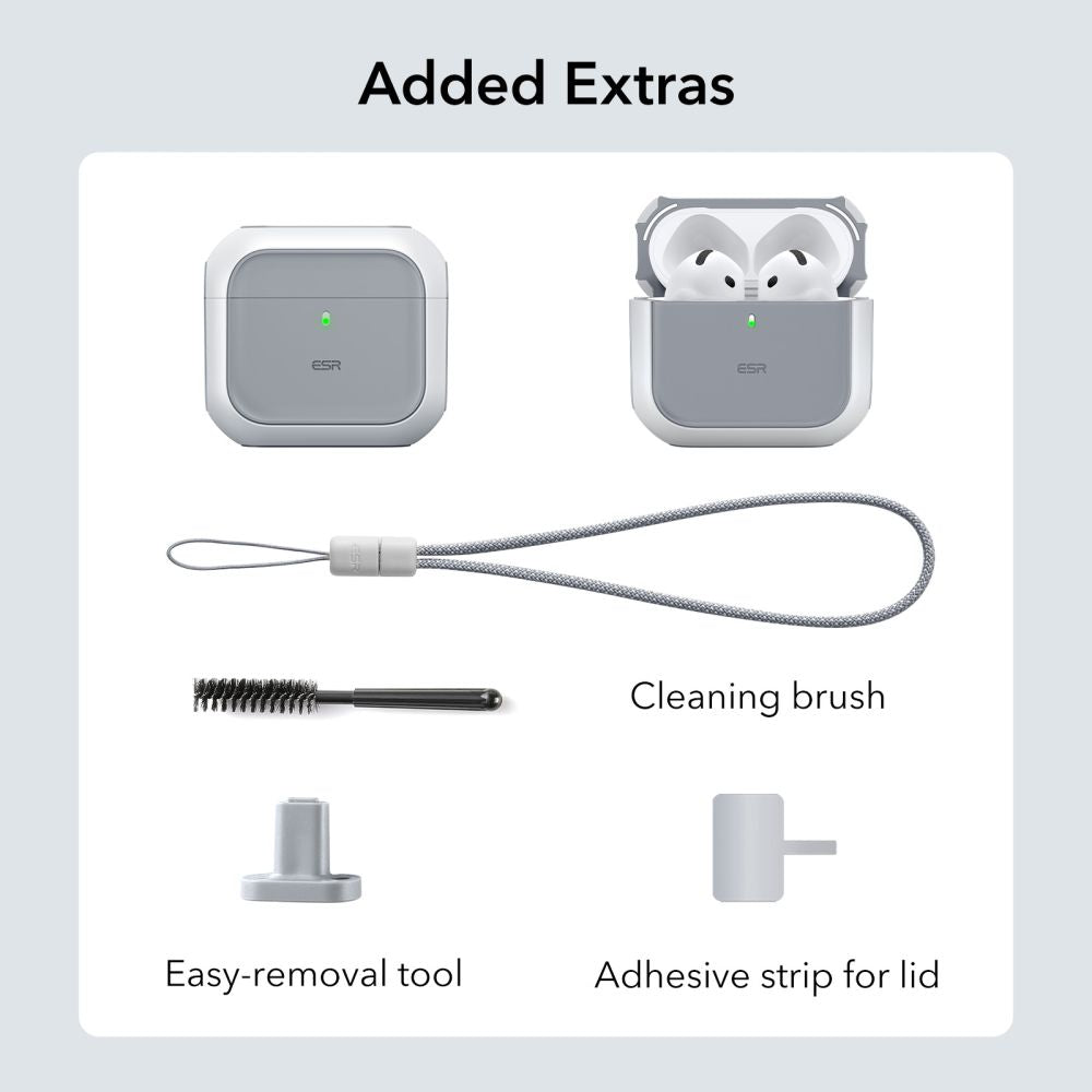 ESR AirPods 4 Θήκη Σιλικόνης με MagSafe - Orbit Halolock - White