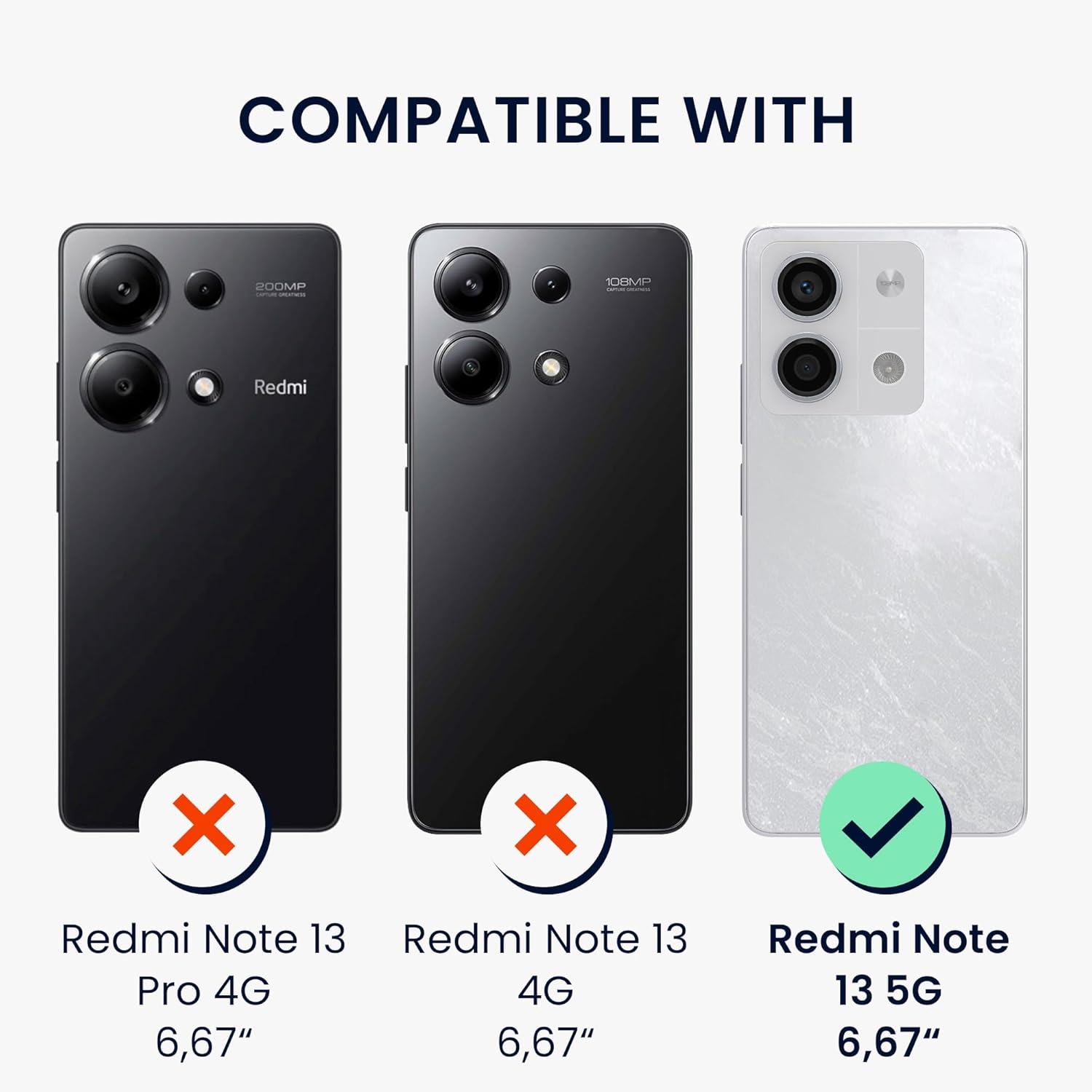 KW Xiaomi Redmi Note 13 5G Θήκη Σιλικόνης TPU με Αντιχαρακτικό Γυαλί - Design Spring Leaves - Green / Διάφανη