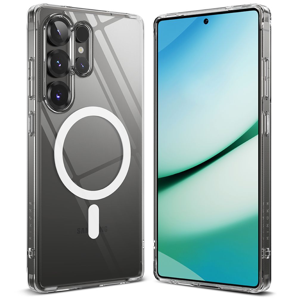 Ringke Samsung Galaxy S25 Ultra - Fusion Magnetic - Σκληρή Θήκη με Πλαίσιο Σιλικόνης και MagSafe - Διάφανη