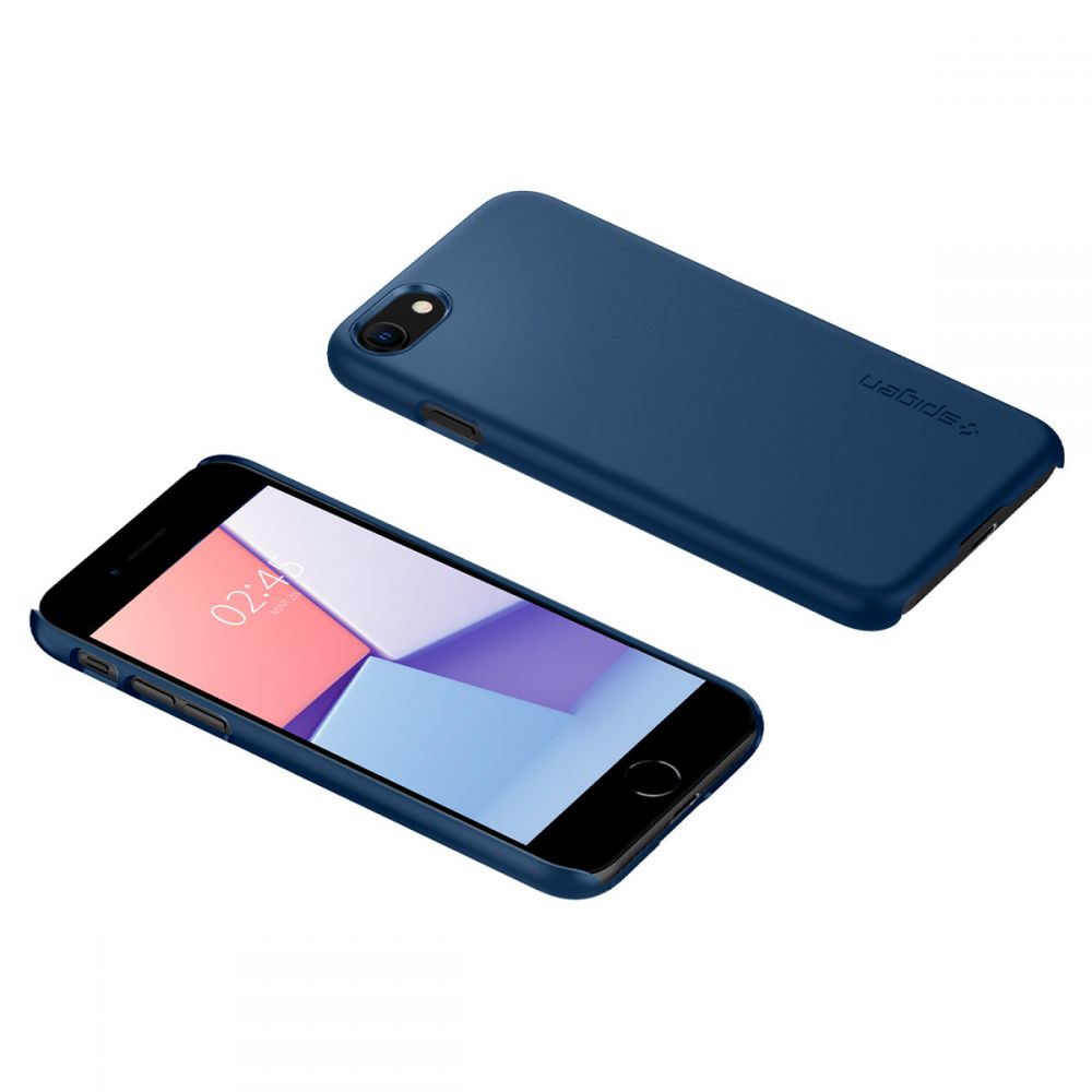 Spigen iPhone SE 2022 / SE 2020 / 7 / 8 Thin Fit Σκληρή Θήκη - Navy Blue