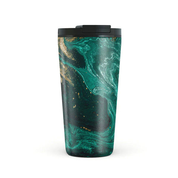 Burga Κούπα Θερμός από Ανοξείδωτο Ατσάλι - Flap Lid - 500ml - Emerald Pool