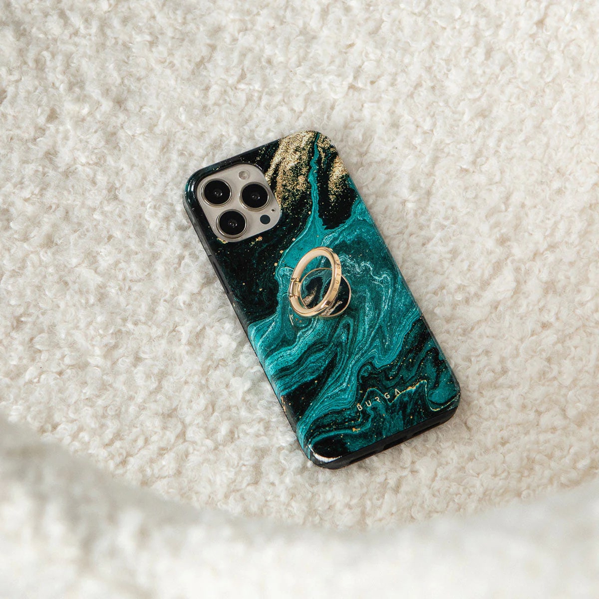 Burga Ring Holder - Δαχτυλίδι Συγκράτησης Κινητού - Βάση Στήριξης - Gunmetal - Emerald Pool