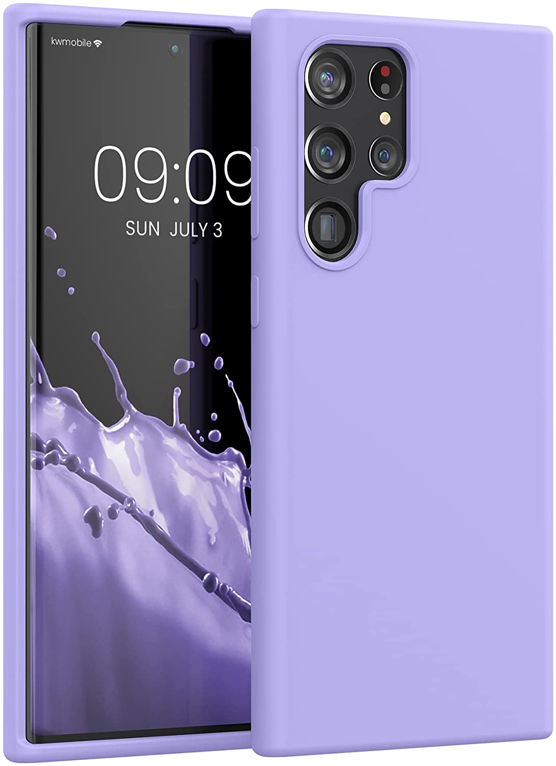 KW Samsung Galaxy S22 Ultra Θήκη Σιλικόνης Rubberized TPU - Lavender - 56765.108