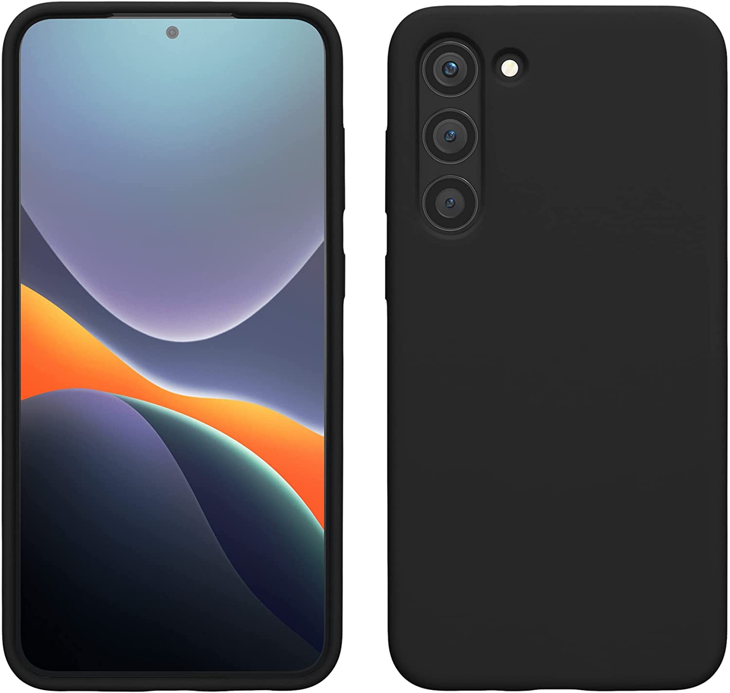 KW Samsung Galaxy S23 Plus Θήκη Σιλικόνης Rubberized TPU - Matte Black - 60274.47