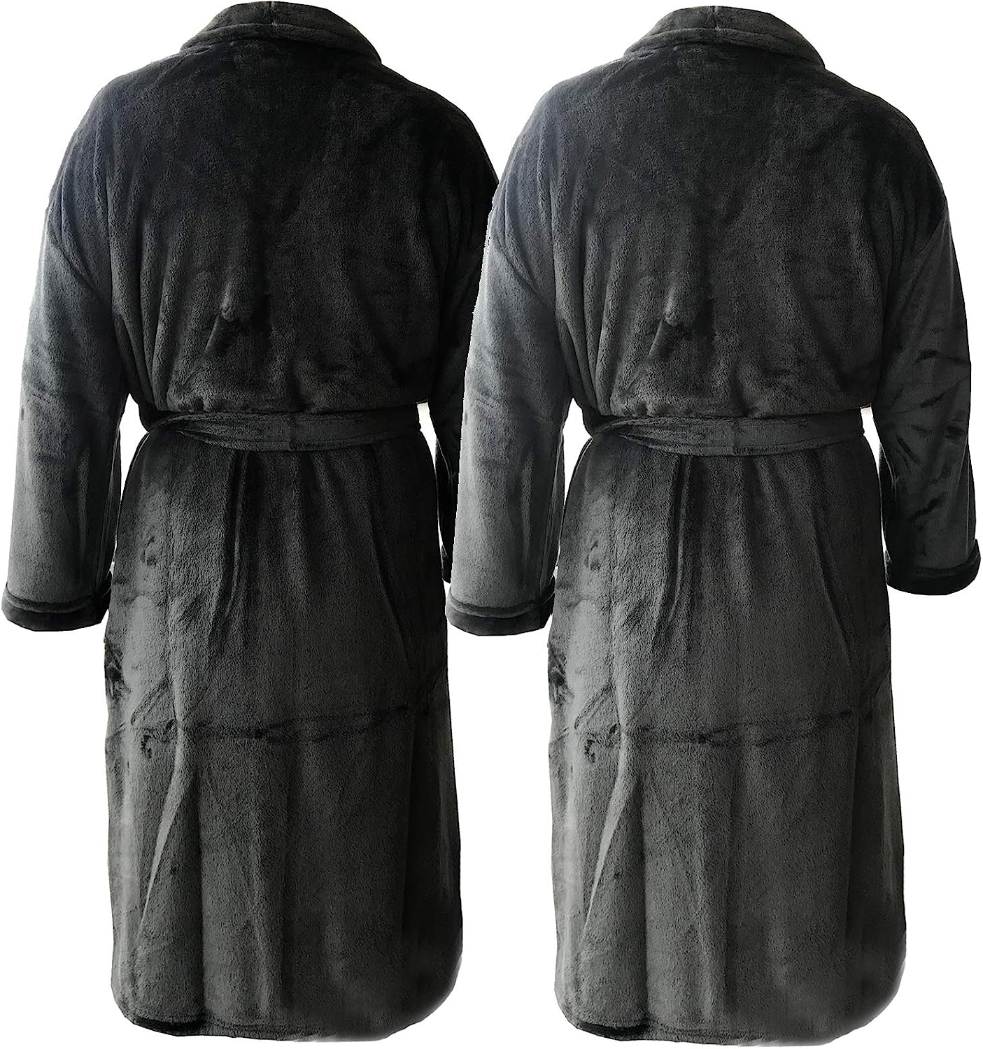 HOMELEVEL Plus Size Unisex Μπουρνούζι / Ρόμπα - Μέγεθος 6XL - Black - 55411.01.36