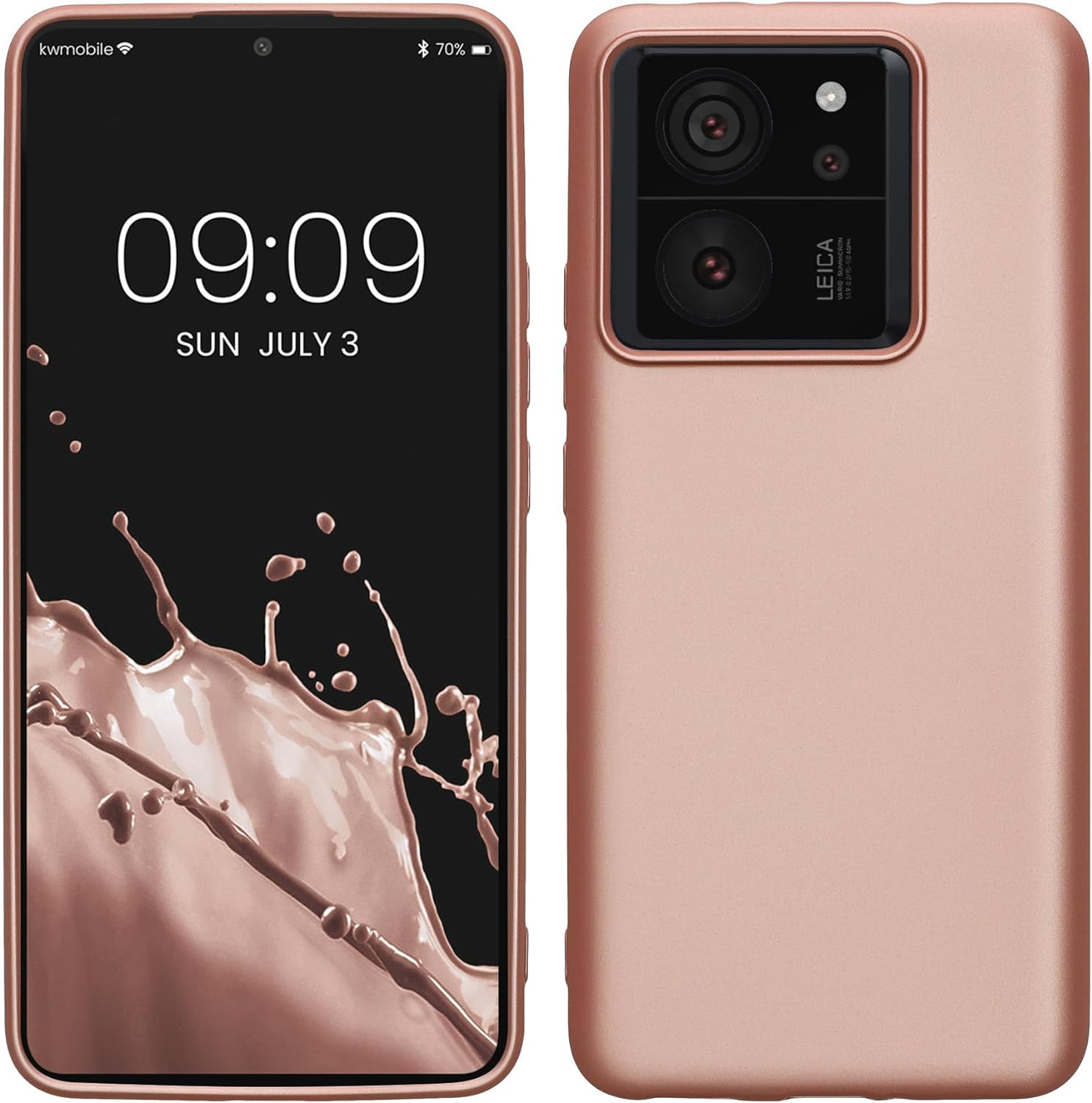 KW Xiaomi 13T / 13T Pro Θήκη Σιλικόνης TPU - Metallic Rose Gold