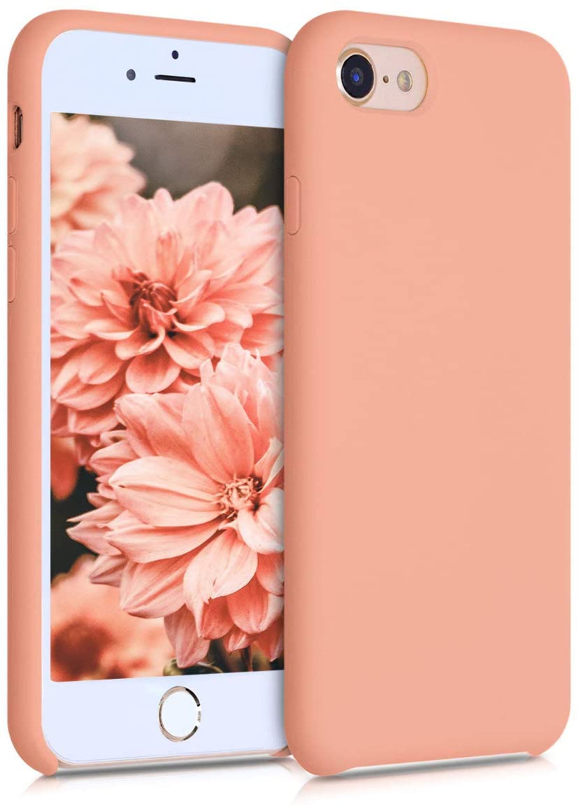 KW iPhone SE 2022 / SE 2020 / 7 / 8 Θήκη Σιλικόνης Rubber TPU - Grapefruit Pink - 40225.199