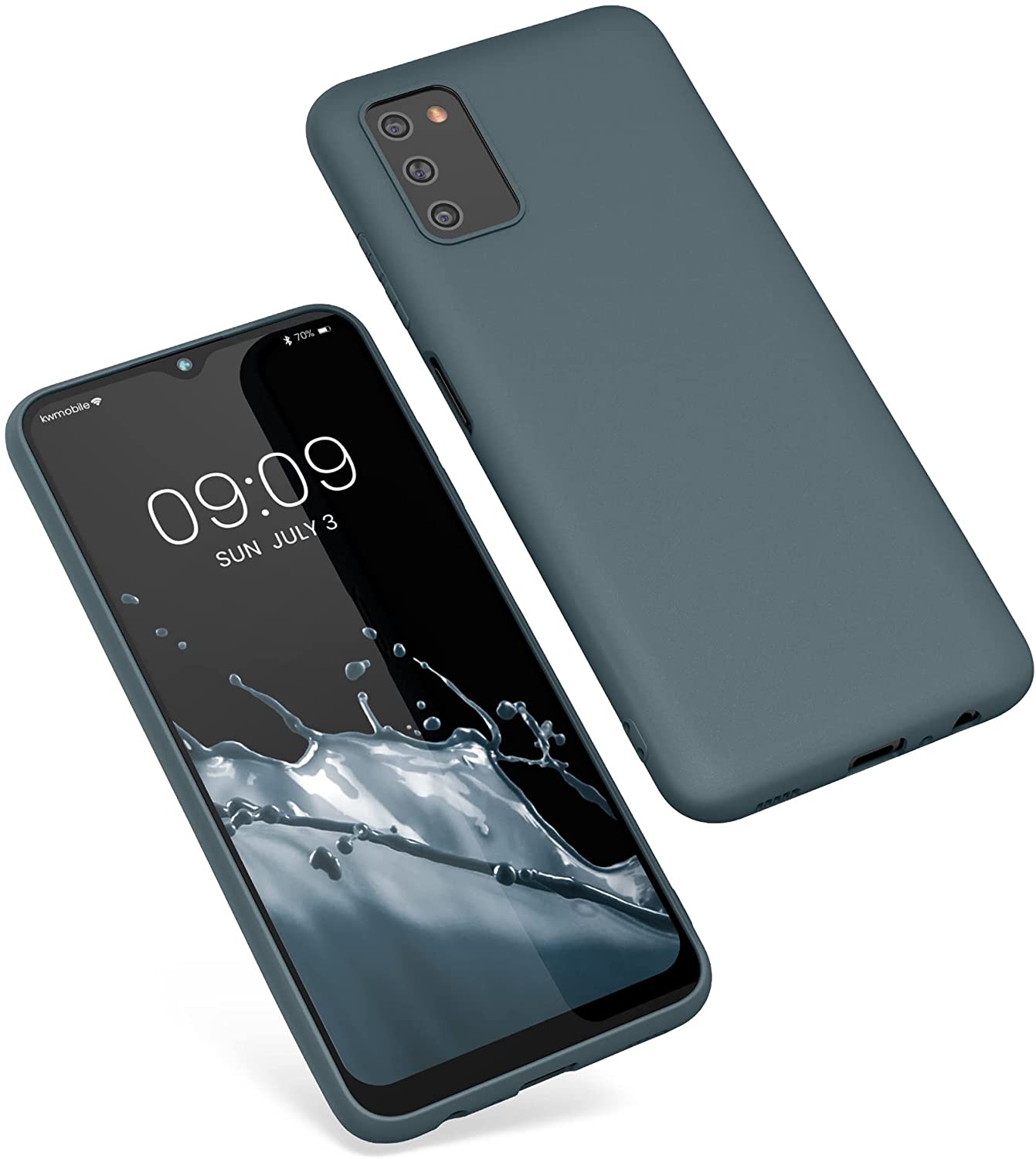 KW Samsung Galaxy A03s Θήκη Σιλικόνης TPU - Slate Grey - 56517.202