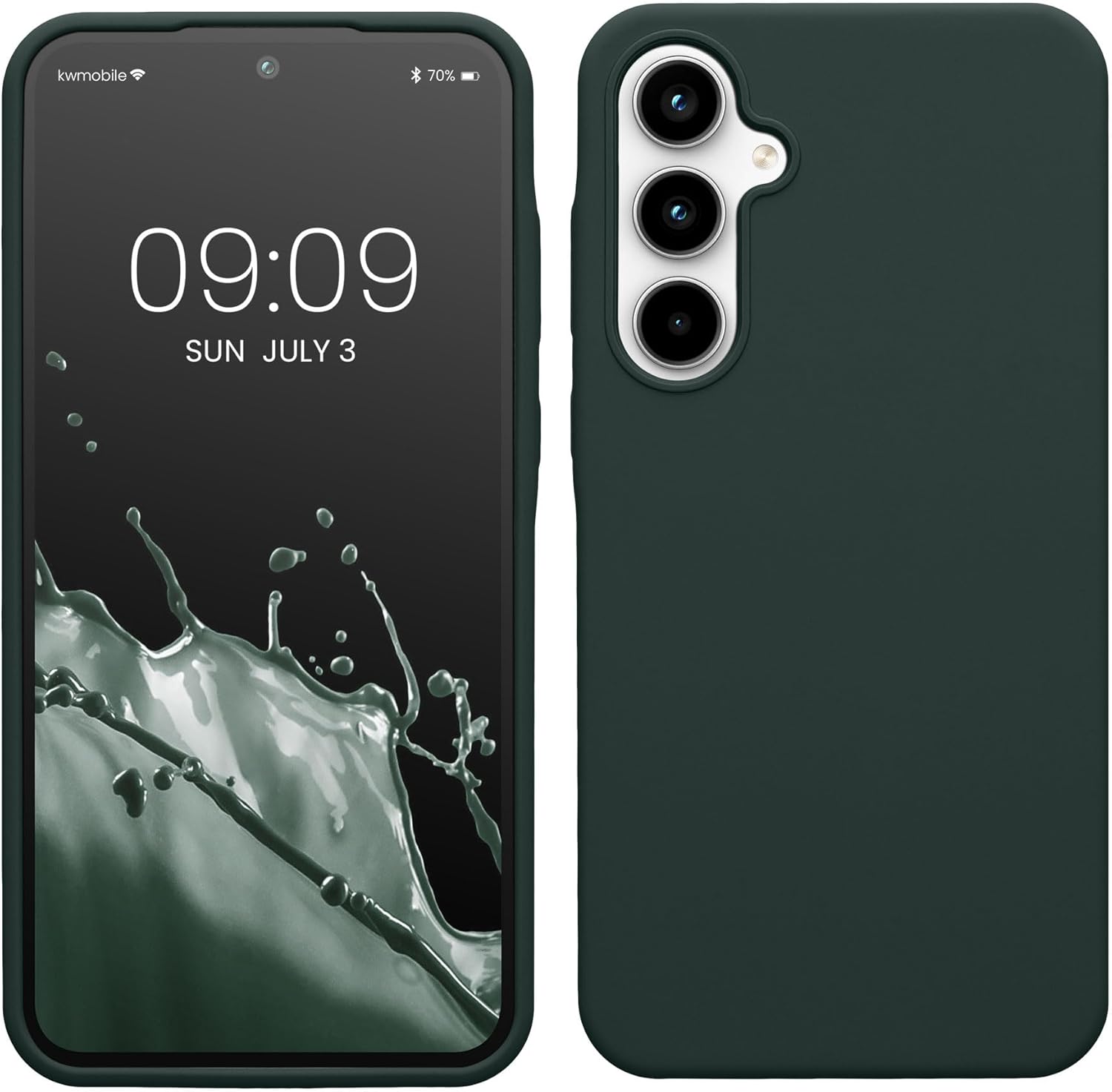 KW Samsung Galaxy A35 5G Θήκη Σιλικόνης Rubberized TPU - Moss Green