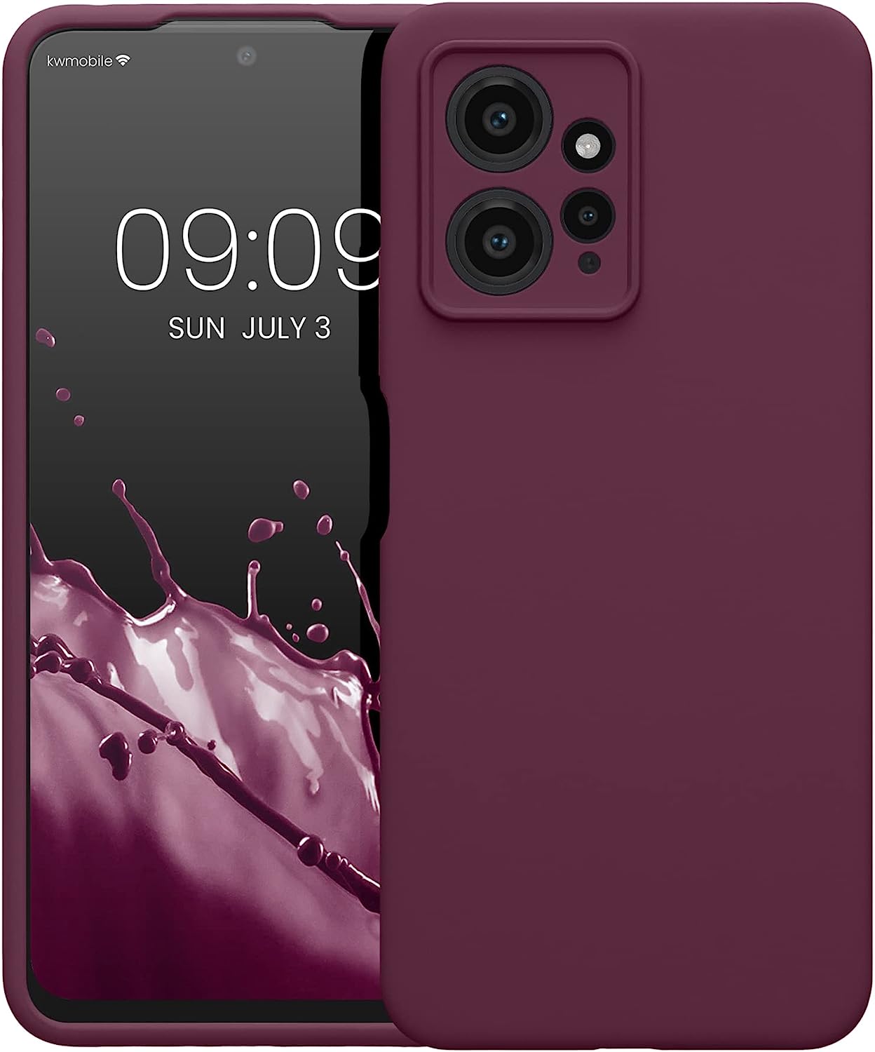 KW Xiaomi Redmi Note 12 4G Θήκη Σιλικόνης Rubberized TPU - Bordeaux Purple - 61180.187