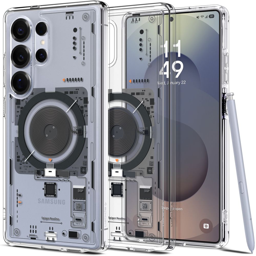 Spigen Samsung Galaxy S25 Ultra - Ultra Hybrid Mag Σκληρή Θήκη με Πλαίσιο Σιλικόνης Και MagSafe - Neo One