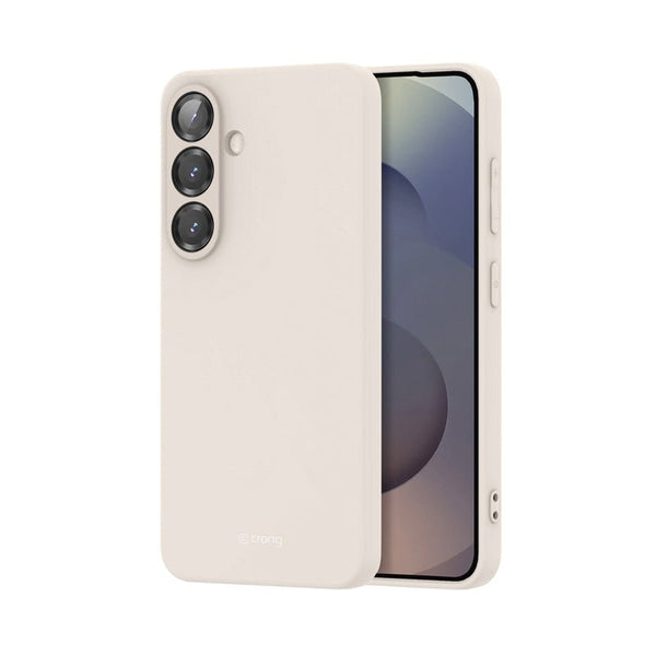 Crong Samsung Galaxy S25 Color Cover Θήκη Σιλικόνης - Beige