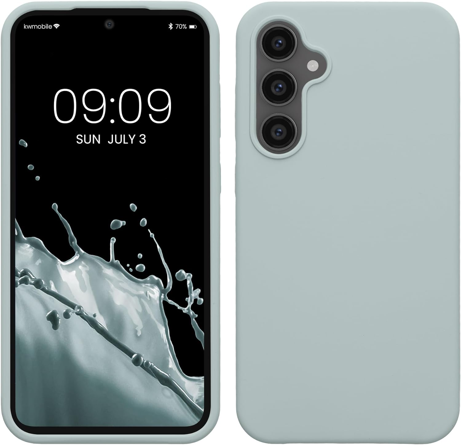 KW Samsung Galaxy S23 FE Θήκη Σιλικόνης Rubberized TPU - Cool Mint