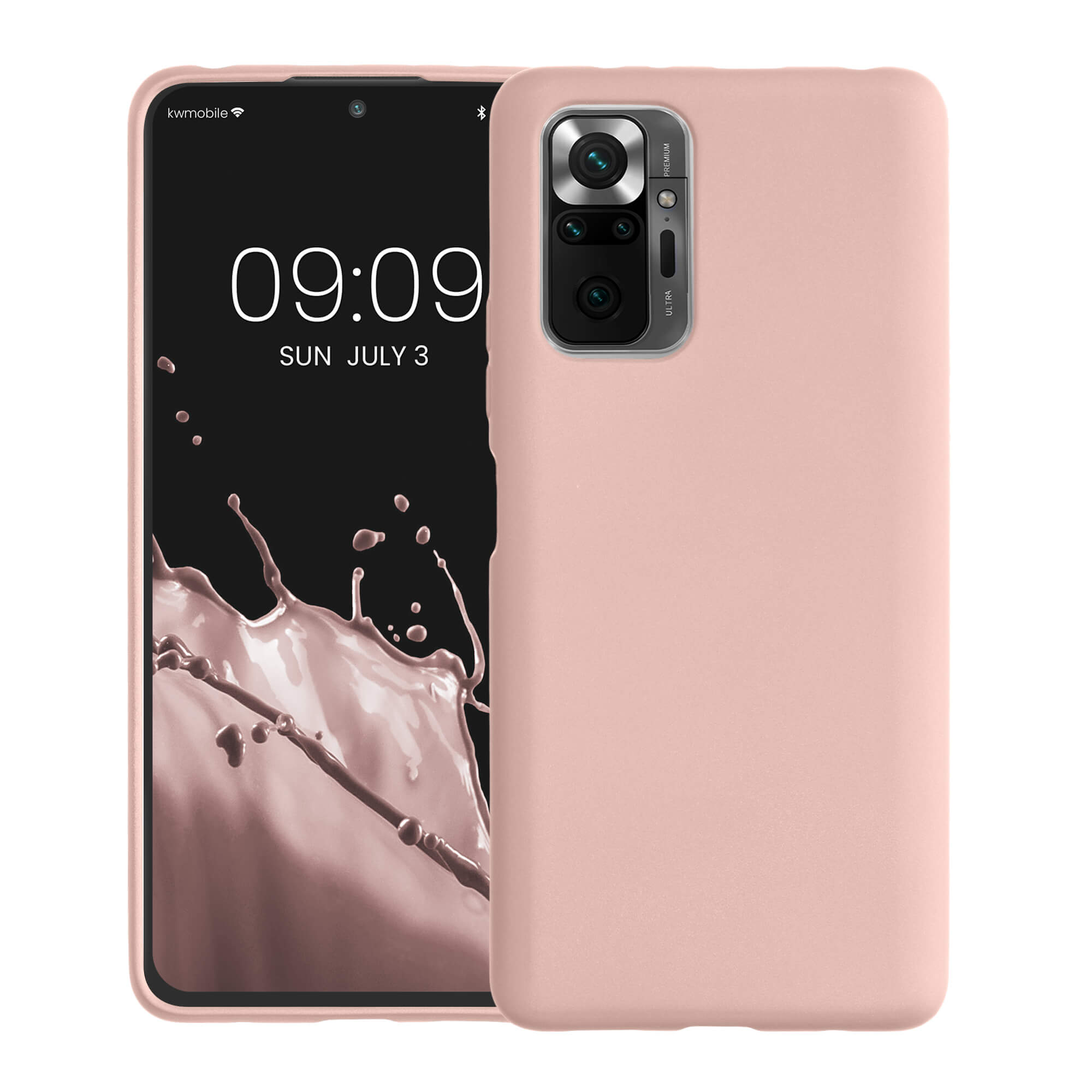 KW Xiaomi Redmi Note 10 Pro Θήκη Σιλικόνης TPU - Metallic Rose Gold - 54552.31