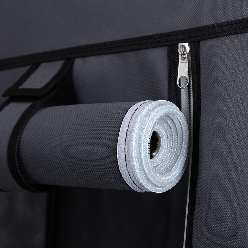 Songmics Υφασμάτινη Ντουλάπα με Ράγα Ρούχων και Ράφια - 110 x 45 x 175 cm - Grey - LSF007G