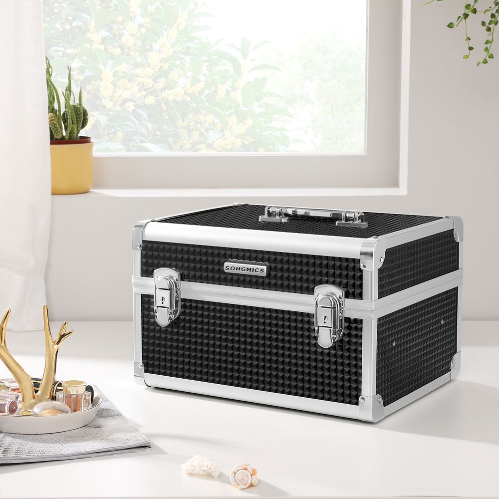 Songmics Βαλιτσάκι Οργάνωσης και Μεταφοράς Καλλυντικών - Black - JBC328B01