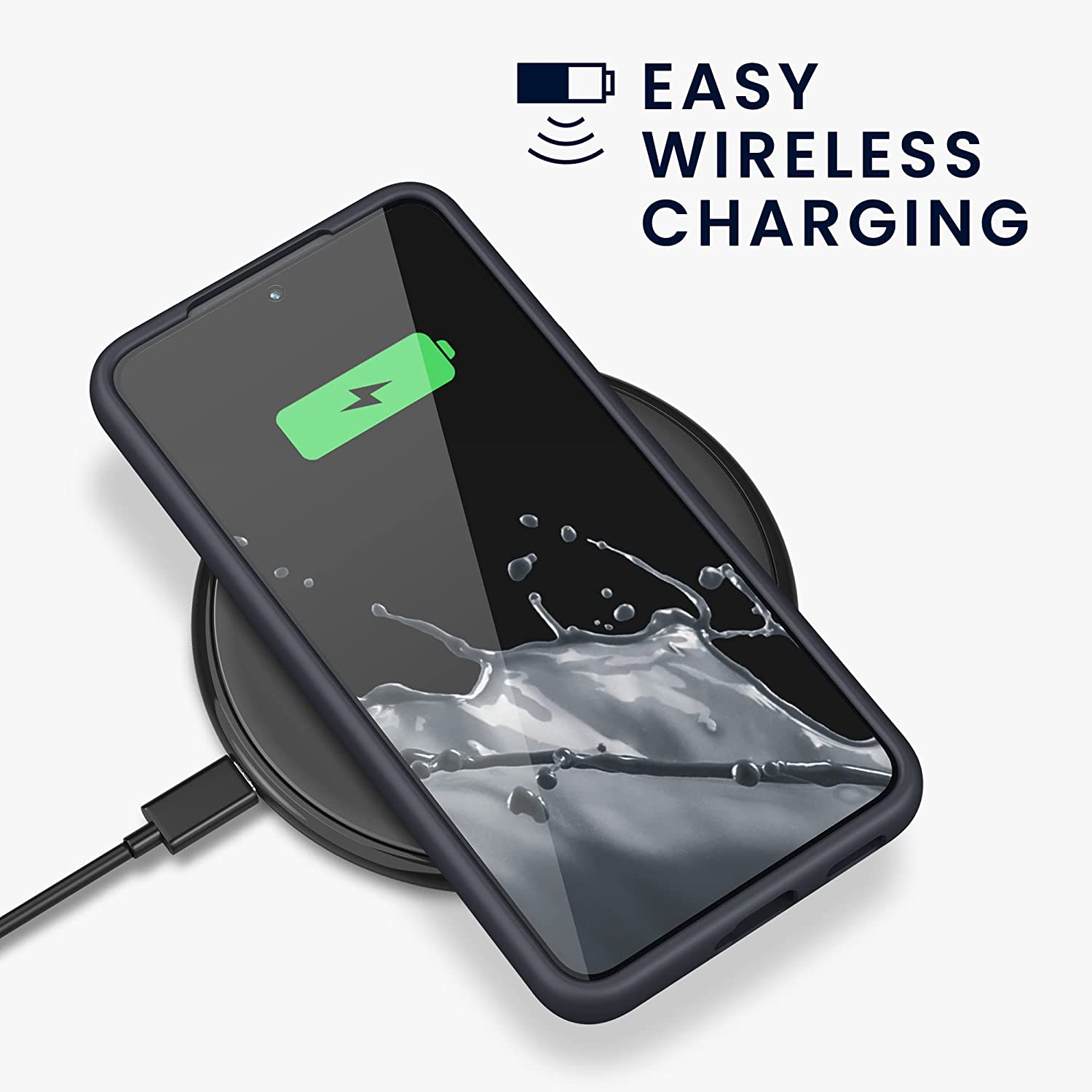 KW Samsung Galaxy S22 Θήκη Σιλικόνης Rubberized TPU - Blueberry Blue - 56756.186