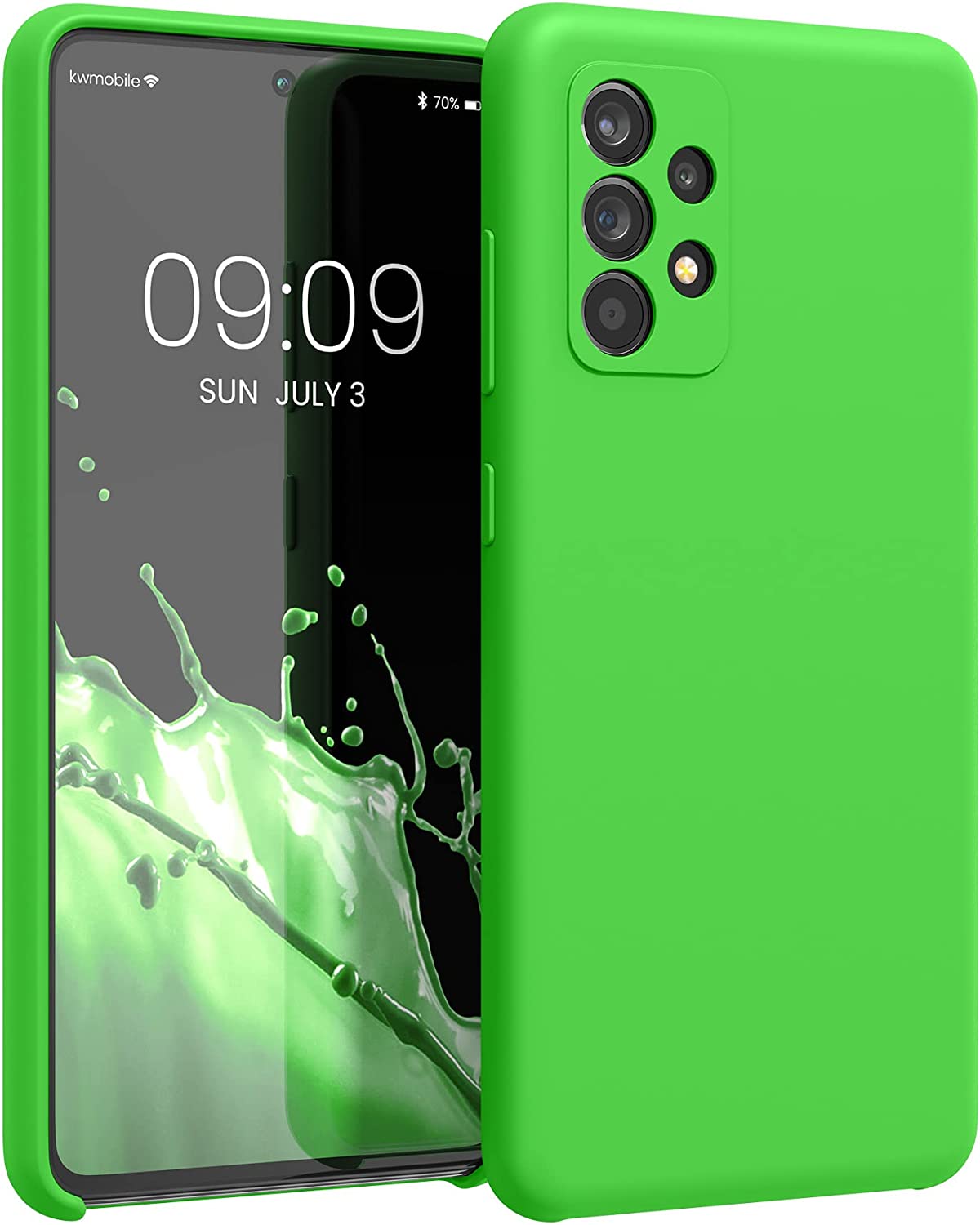 KW Samsung Galaxy A52 / A52 5G / A52s 5G Θήκη Σιλικόνης Rubber TPU - Lime Green - 54347.159