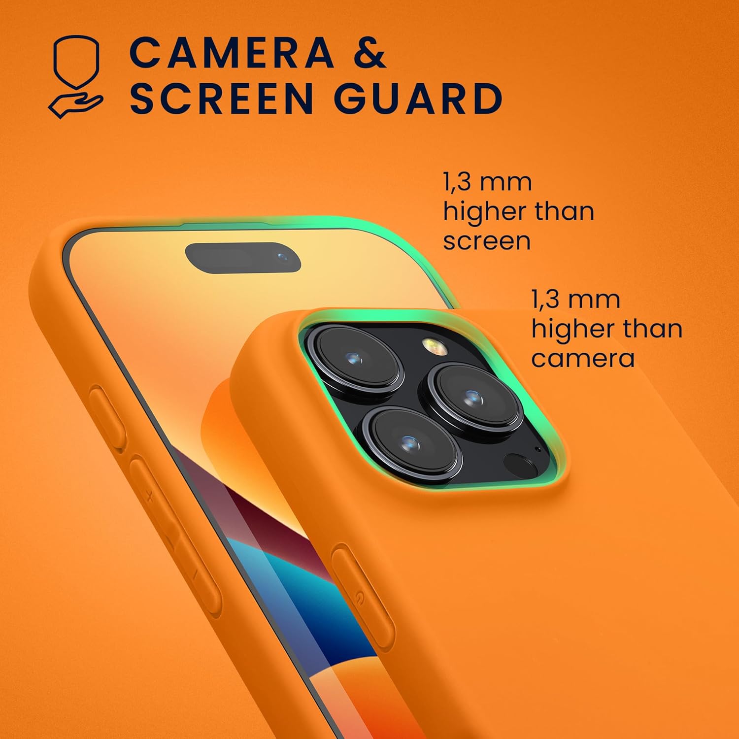 KW iPhone 16 Pro Λεπτή Θήκη Σιλικόνης TPU - Fruity Orange