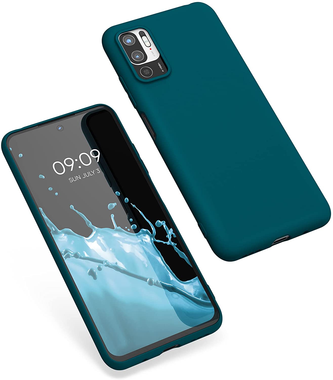 KW Xiaomi Redmi Note 10 5G Θήκη Σιλικόνης TPU - Caribbean Blue - 54947.224
