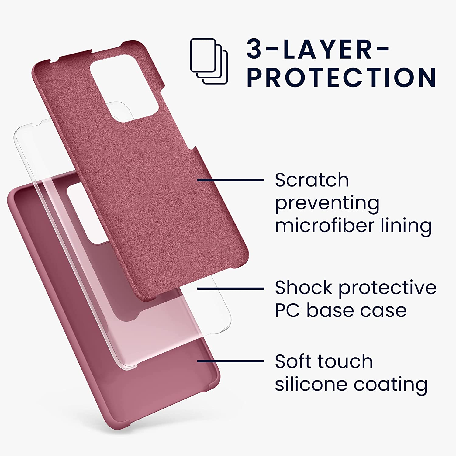 KW Xiaomi 11T / 11T Pro Θήκη Σιλικόνης Rubber TPU - Deep Rusty Rose - 56209.167