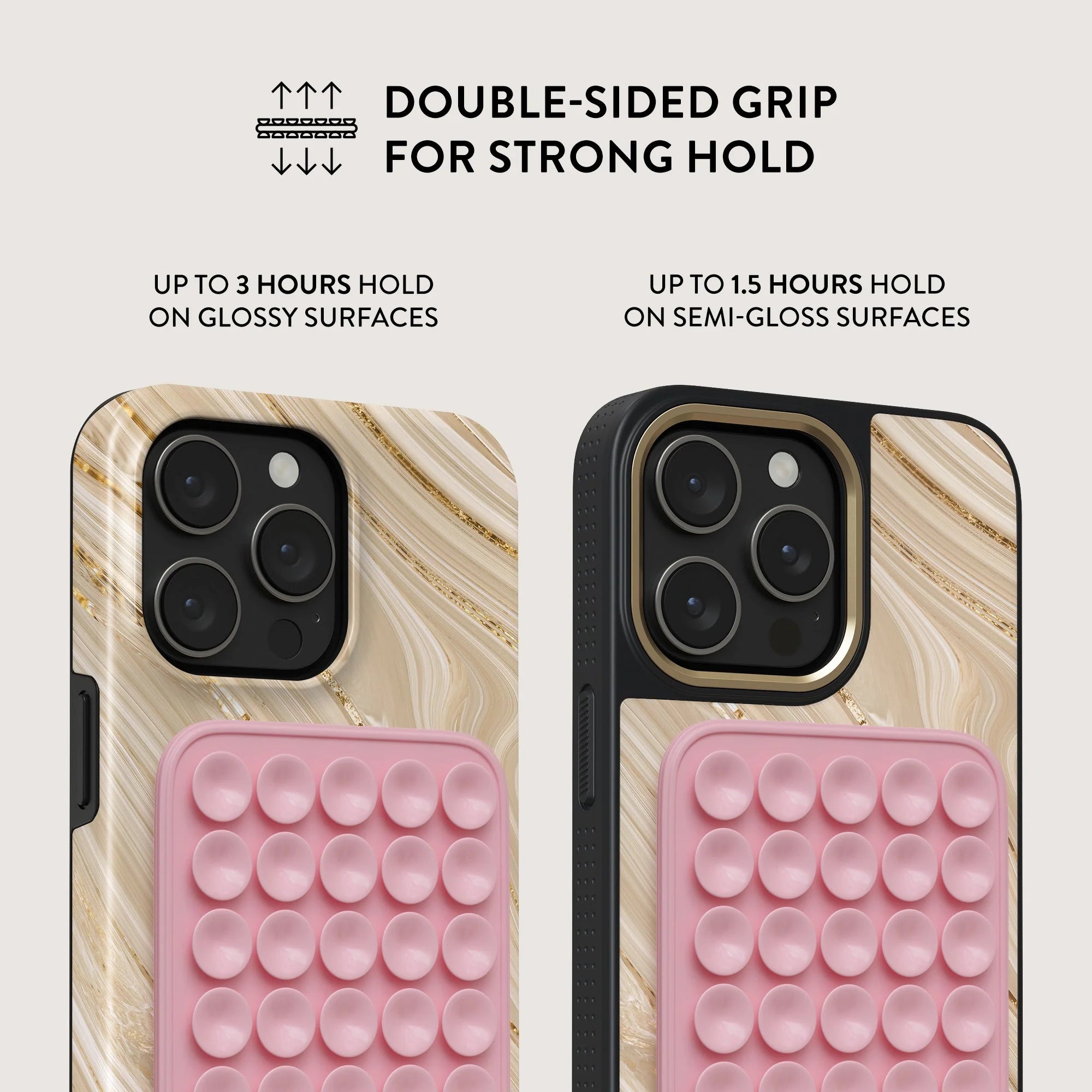 Burga StickPad Αξεσουάρ Στερέωσης Κινητού με Ενσωματωμένες Βεντούζες - Bubblegum