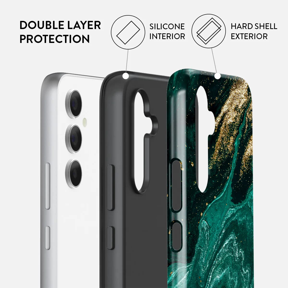 Burga Samsung Galaxy A54 5G Fashion Tough Σκληρή Θήκη - Emerald Pool