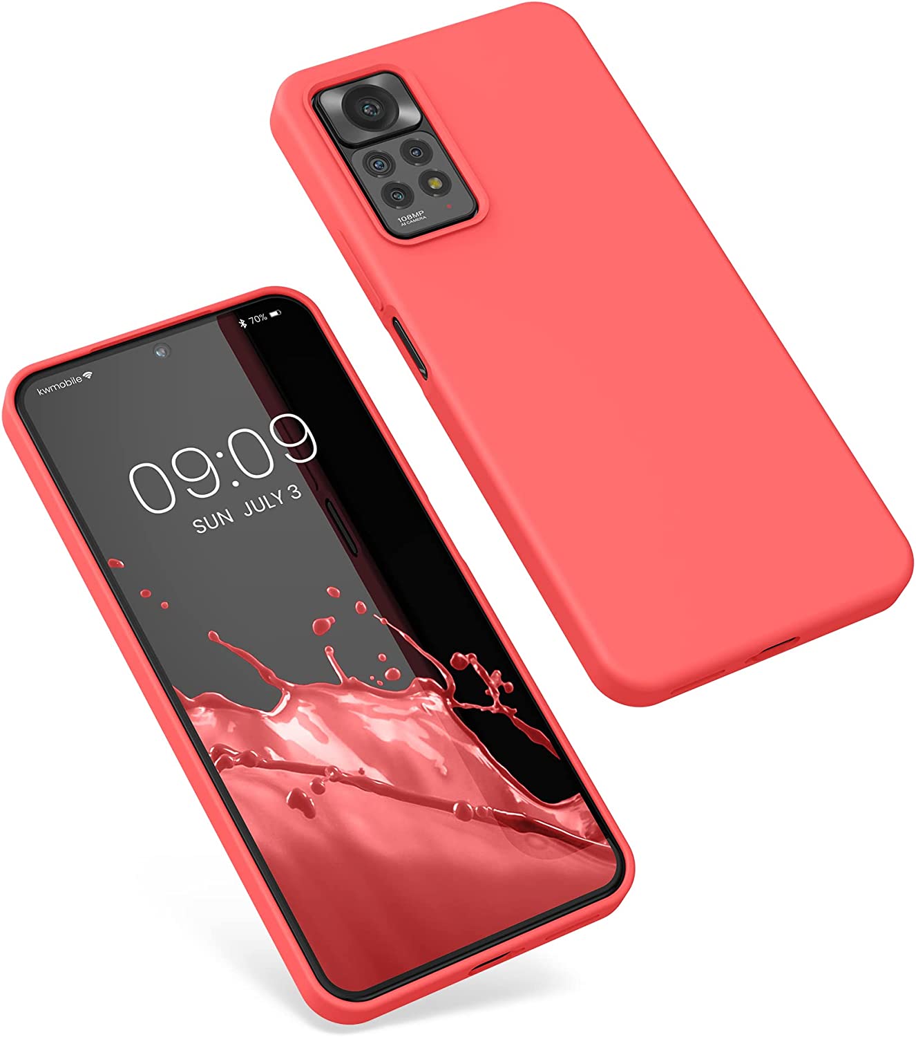 KW Xiaomi Redmi Note 11 Pro / Note 11 Pro 5G Θήκη Σιλικόνης Rubberized TPU - Luminous Coral - 57373.141