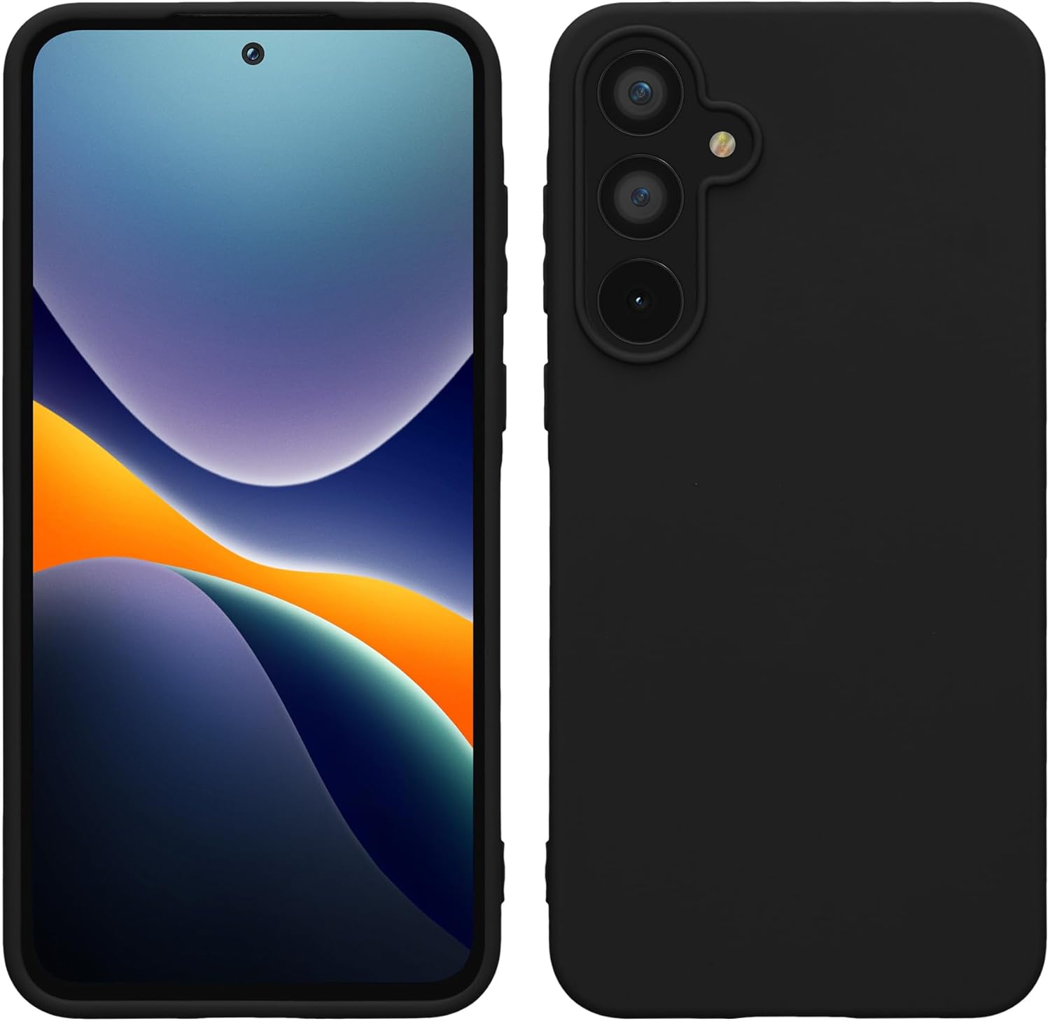 KW Samsung Galaxy A55 5G Λεπτή Θήκη Σιλικόνης TPU - Black