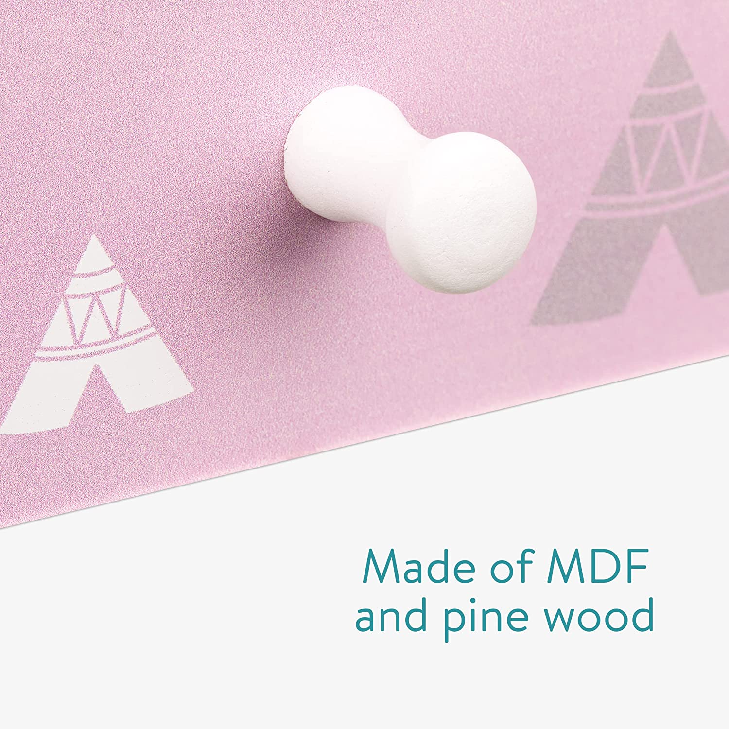 Navaris Παιδική Ξύλινη Κρεμάστρα Τοίχου - Design Animal - Multicolor - 57763.01