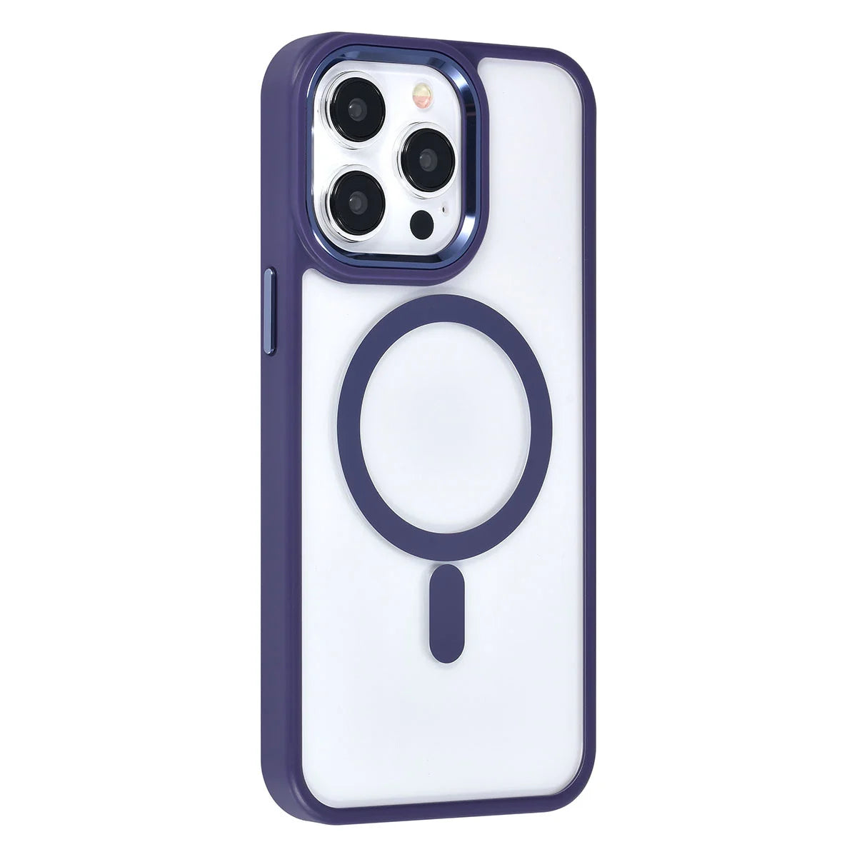 Tuniq iPhone 15 Pro Max - MagSafe Σκληρή Θήκη με Πλαίσιο Σιλικόνης - Μοβ / Διάφανη