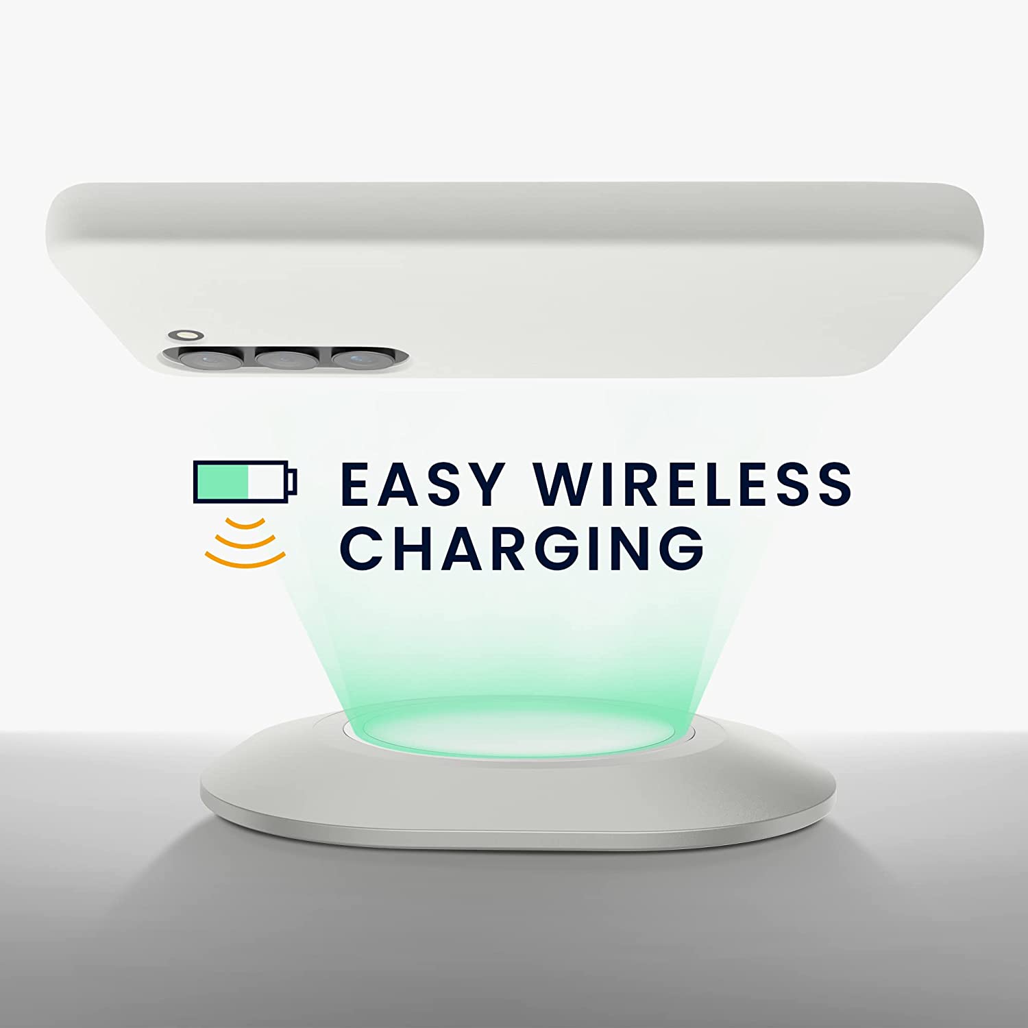 KW Samsung Galaxy S23 Θήκη Σιλικόνης Rubberized TPU - Matte White - 60273.48