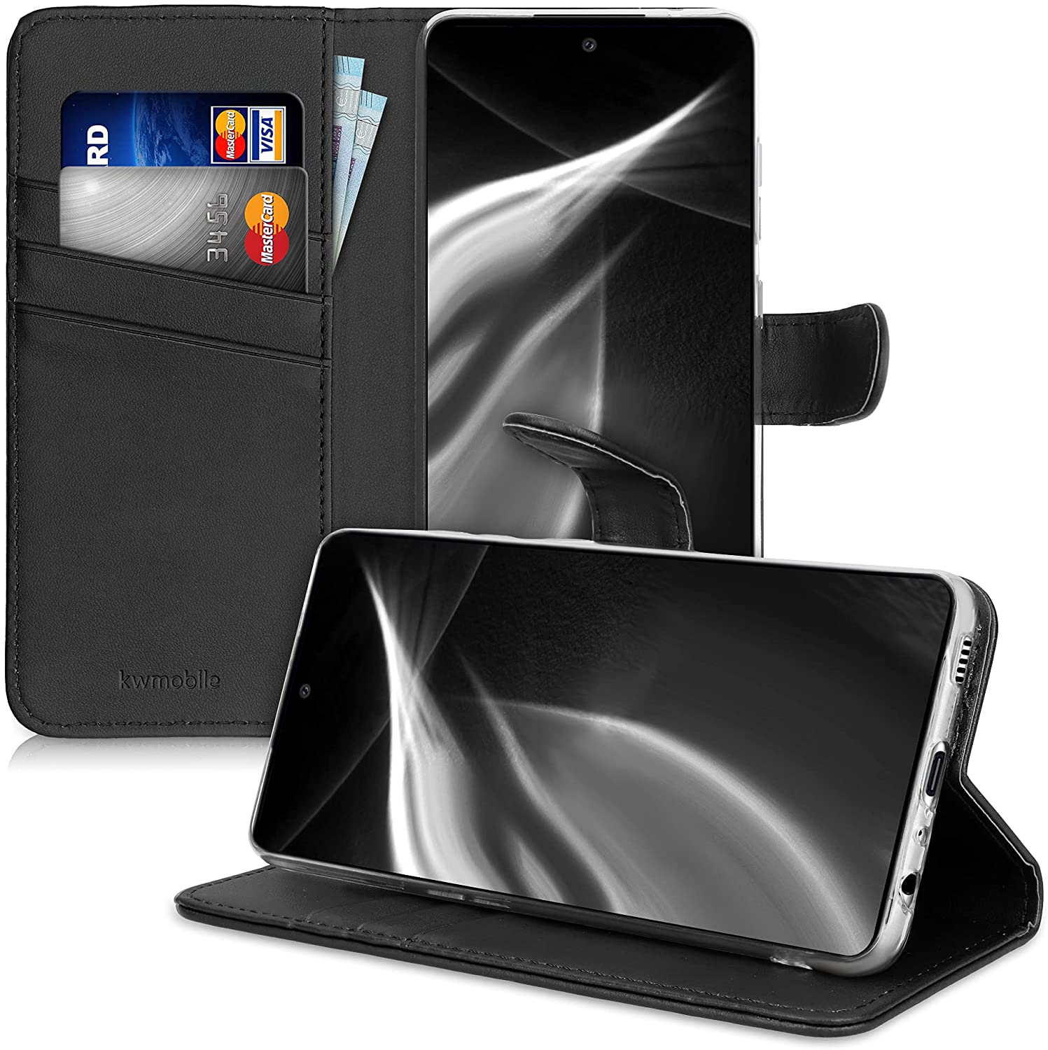 KW Samsung Galaxy A52 / A52 5G / A52s 5G Θήκη Πορτοφόλι Stand - Black - 54603.01