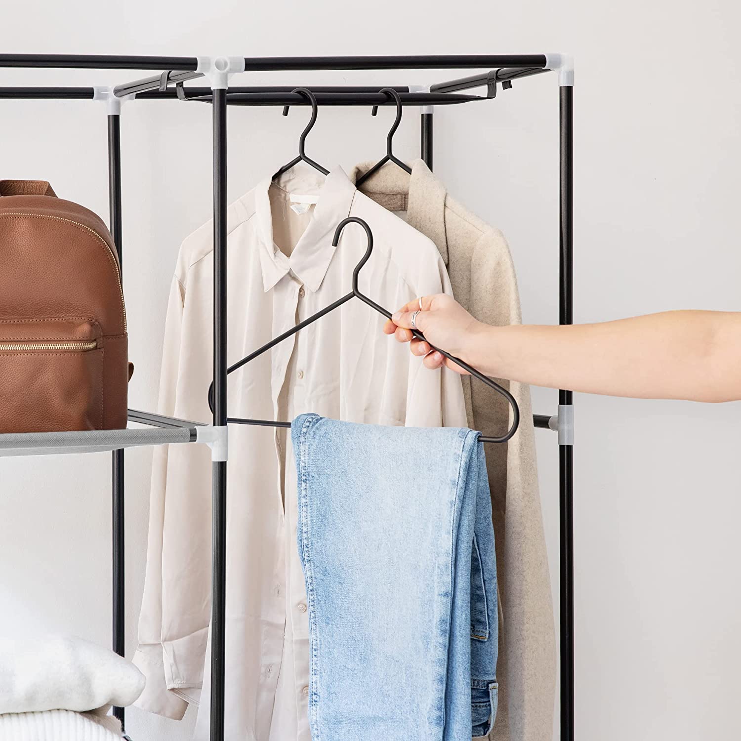 Navaris Πτυσσόμενη Ντουλάπα Ρούχων - Light Grey - 45294.03