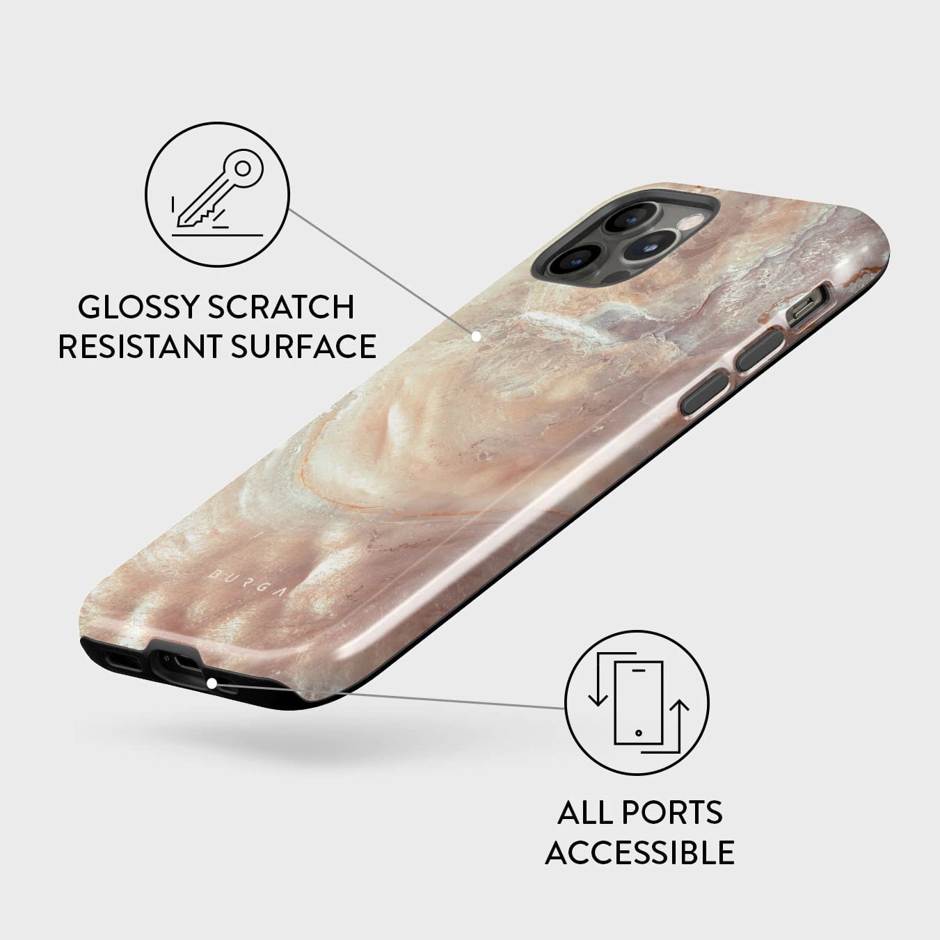 Burga iPhone 12 Pro Max Fashion Tough Σκληρή Θήκη - Serene Sunset