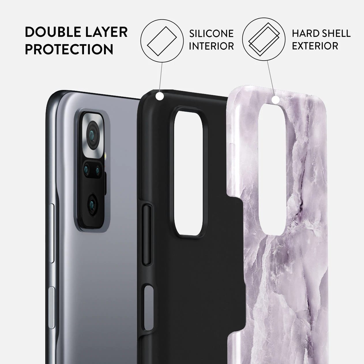 Burga Xiaomi Redmi Note 10 Pro Fashion Tough Σκληρή Θήκη - Black Currant