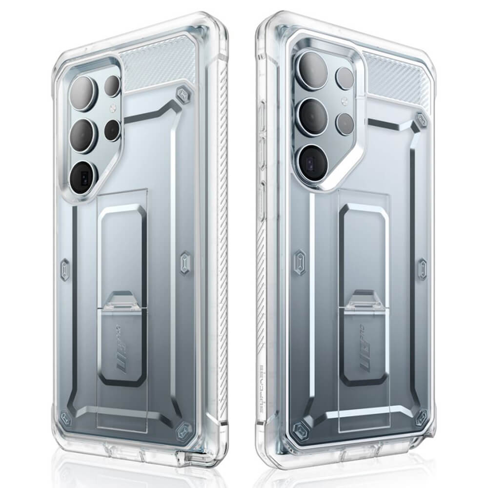 Supcase Samsung Galaxy S25 Ultra Unicorn Beetle Pro Σκληρή Θήκη με Προστασία Οθόνης και Stand - Διάφανη