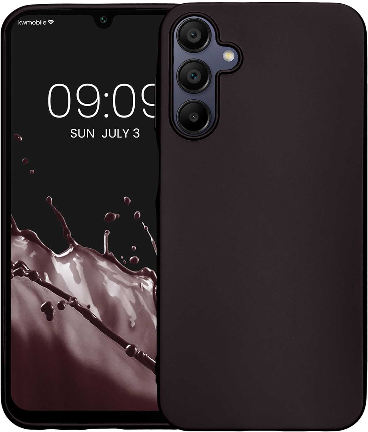 KW Samsung Galaxy A15 4G / A15 5G Θήκη Σιλικόνης TPU - Metallic Blackberry - KWM000021MJ006C