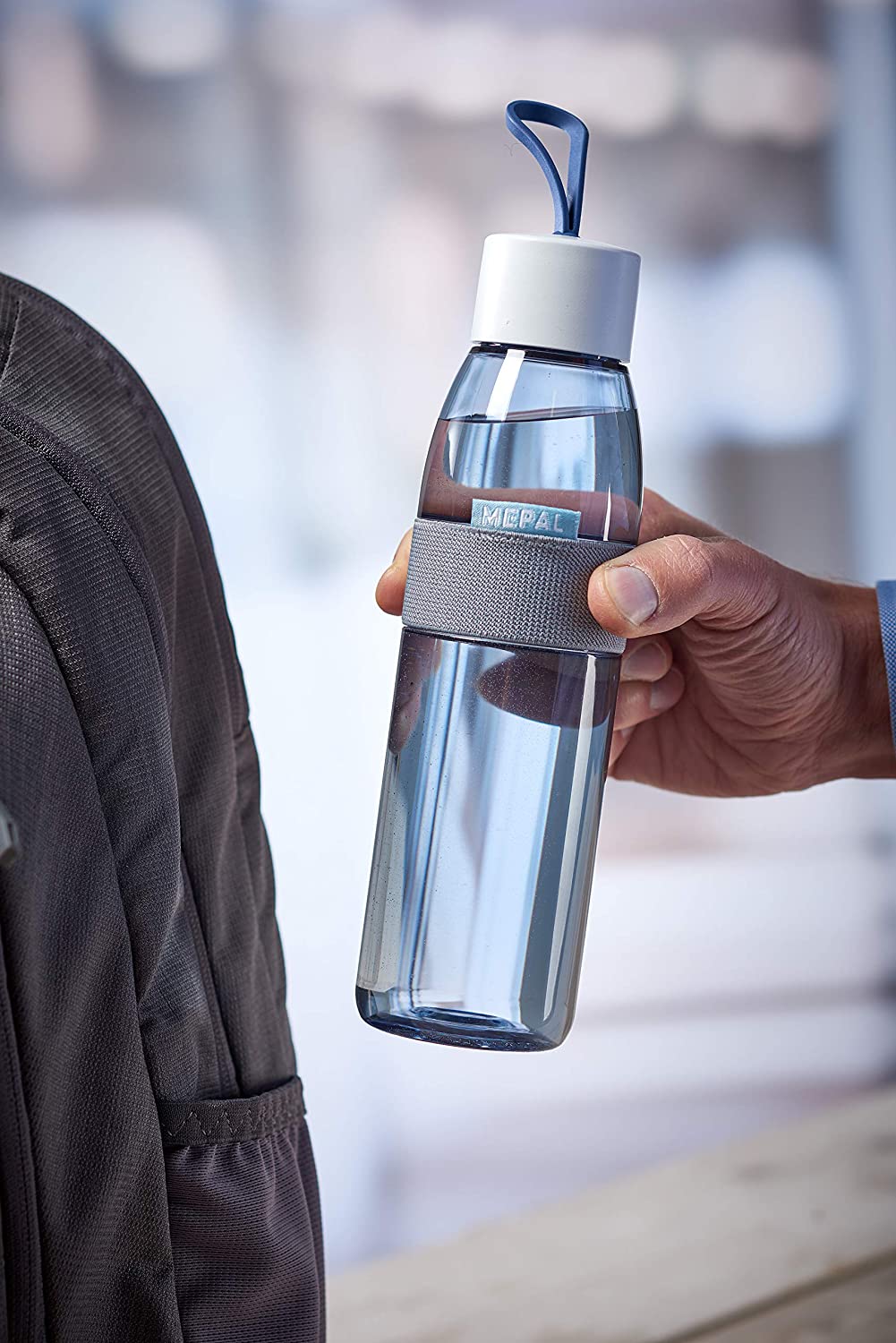 Mepal Water Bottle Ellipse - Πλαστικό Μπουκάλι Νερού - BPA Free - 500ml - Nordic Denim