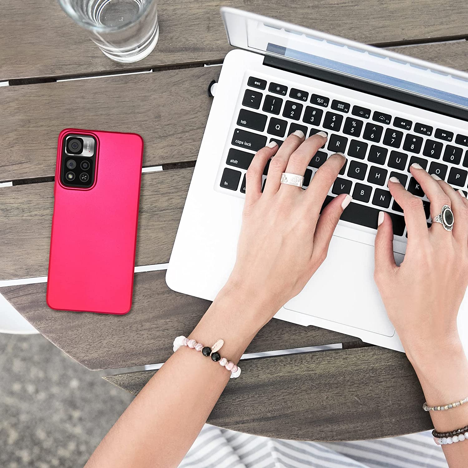 KW Xiaomi Redmi Note 11 Pro+ 5G Θήκη Σιλικόνης TPU - Metallic Pink - 59142.65