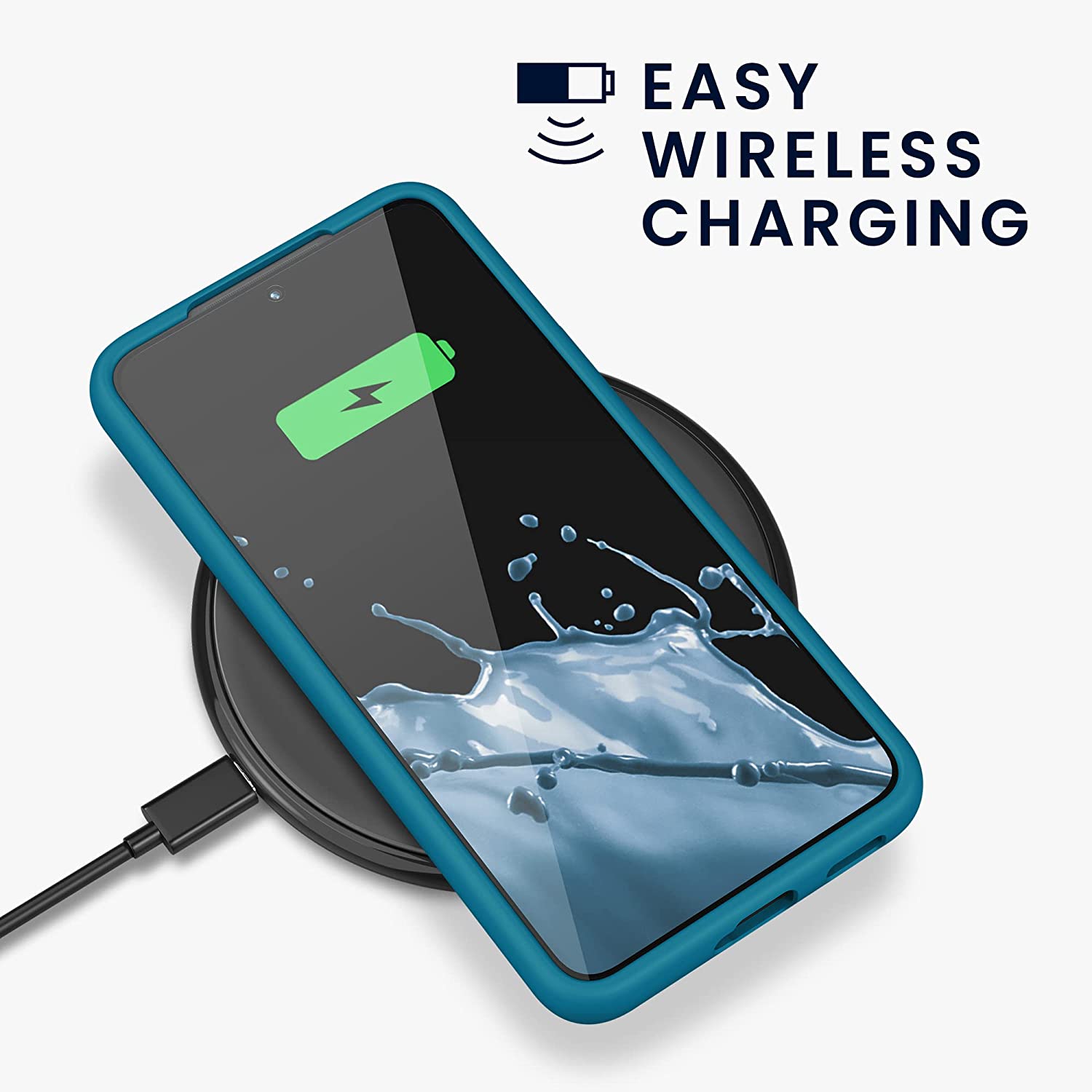 KW Samsung Galaxy S22 Θήκη Σιλικόνης Rubberized TPU - Caribbean Blue - 56756.224