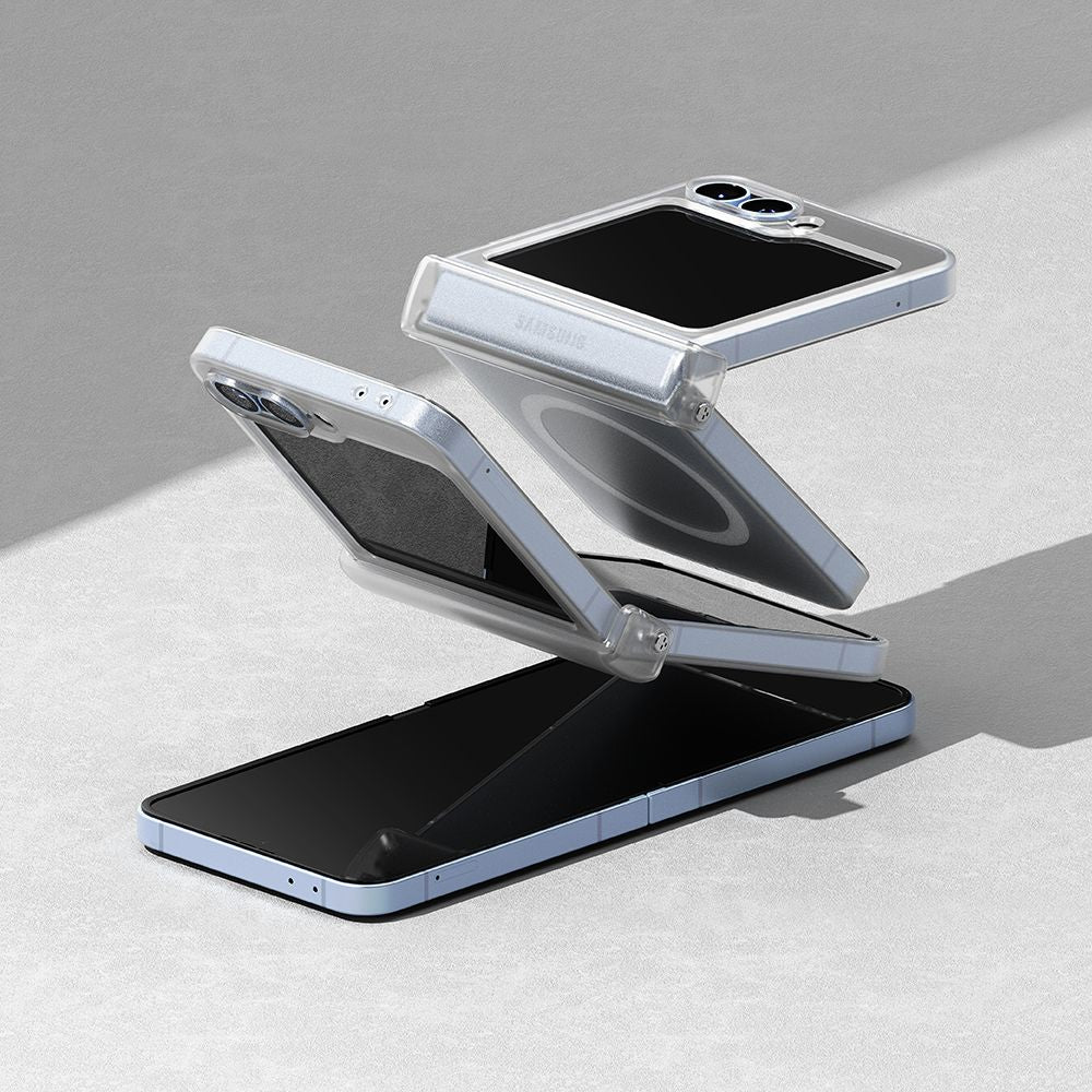 Ringke Samsung Galaxy Z Flip6 Slim Hing Magnetic Λεπτή Θήκη από Σκληρό Πλαστικό με MagSafe - Ματ Διάφανη