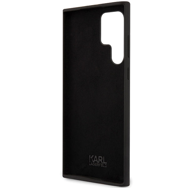 Karl Lagerfeld Samsung Galaxy S24 Ultra Silicone Ikonik Σκληρή Θήκη με Πλαίσιο Σιλικόνης - Black - KLHCS24LSNIKBCK