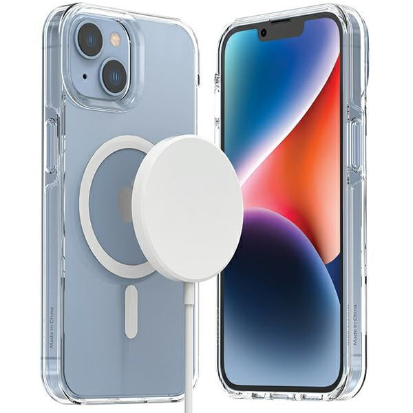 Araree iPhone 13 / 14 / 15 Duple M Σκληρή Θήκη με Πλαίσιο Σιλικόνης και MagSafe - Διάφανη